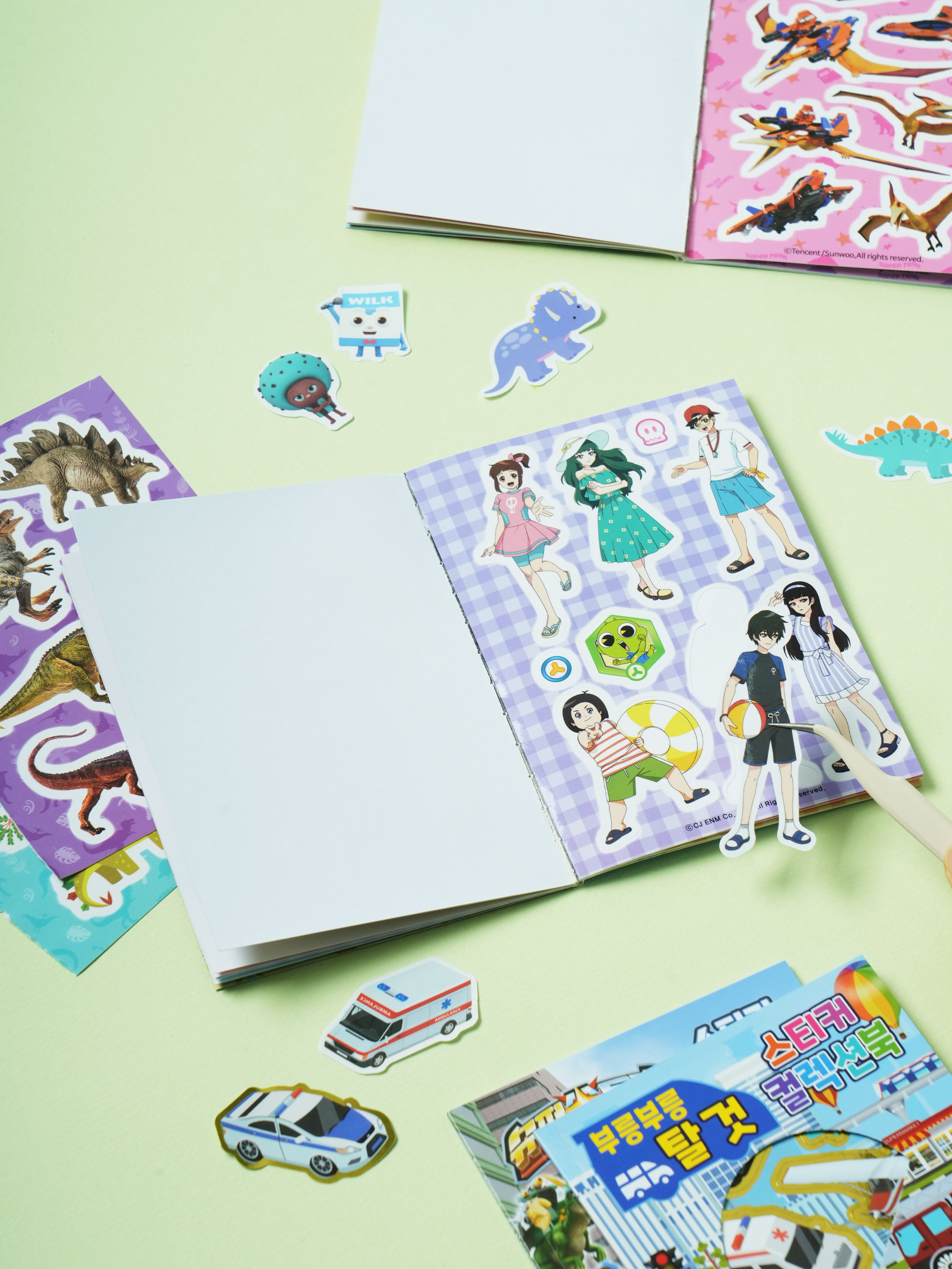 Choose 1 of 6 character sticker books