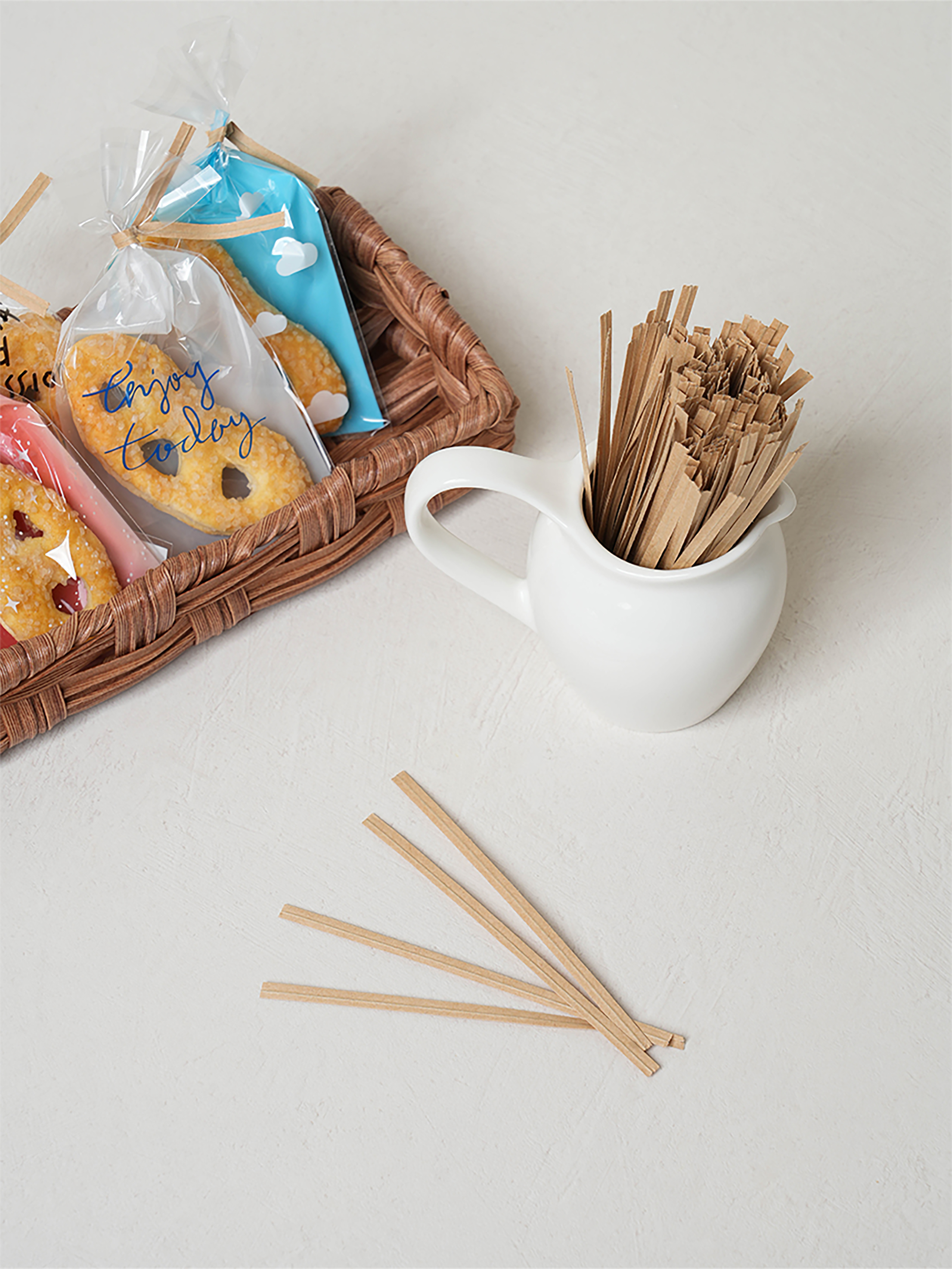 Kraft bread strings 200 pieces