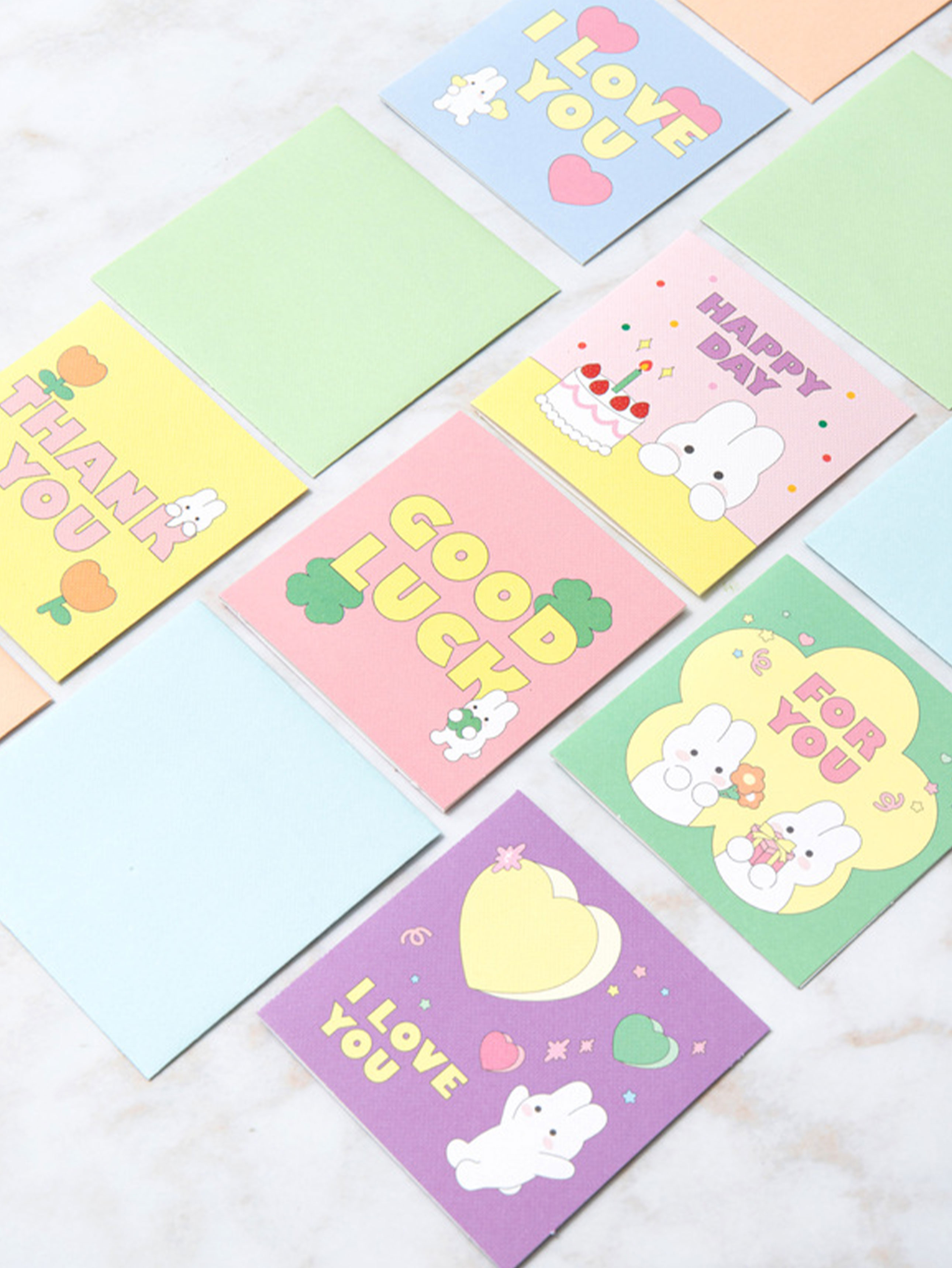 Animal Friend Card (2 sheets) 500 Green Blue