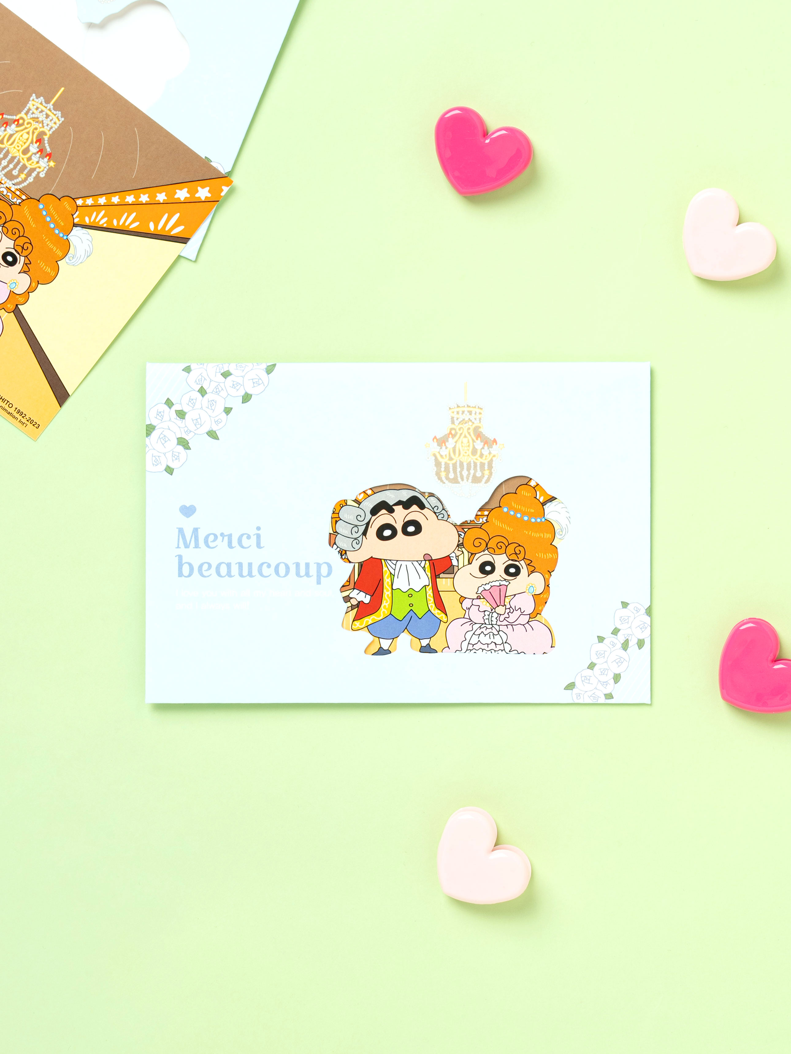 Crayon Shin-chan Hide and Seek Postcard Set 2 Pieces Blue