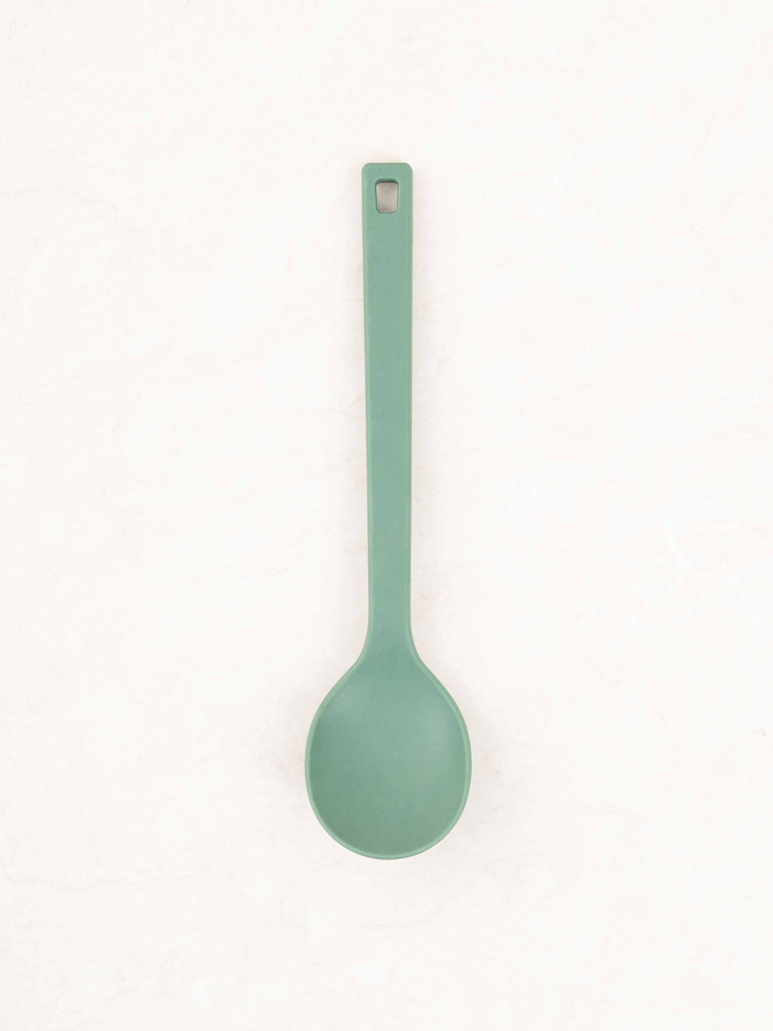 Silicone cooking spoon (small) that does not touch the floor, green