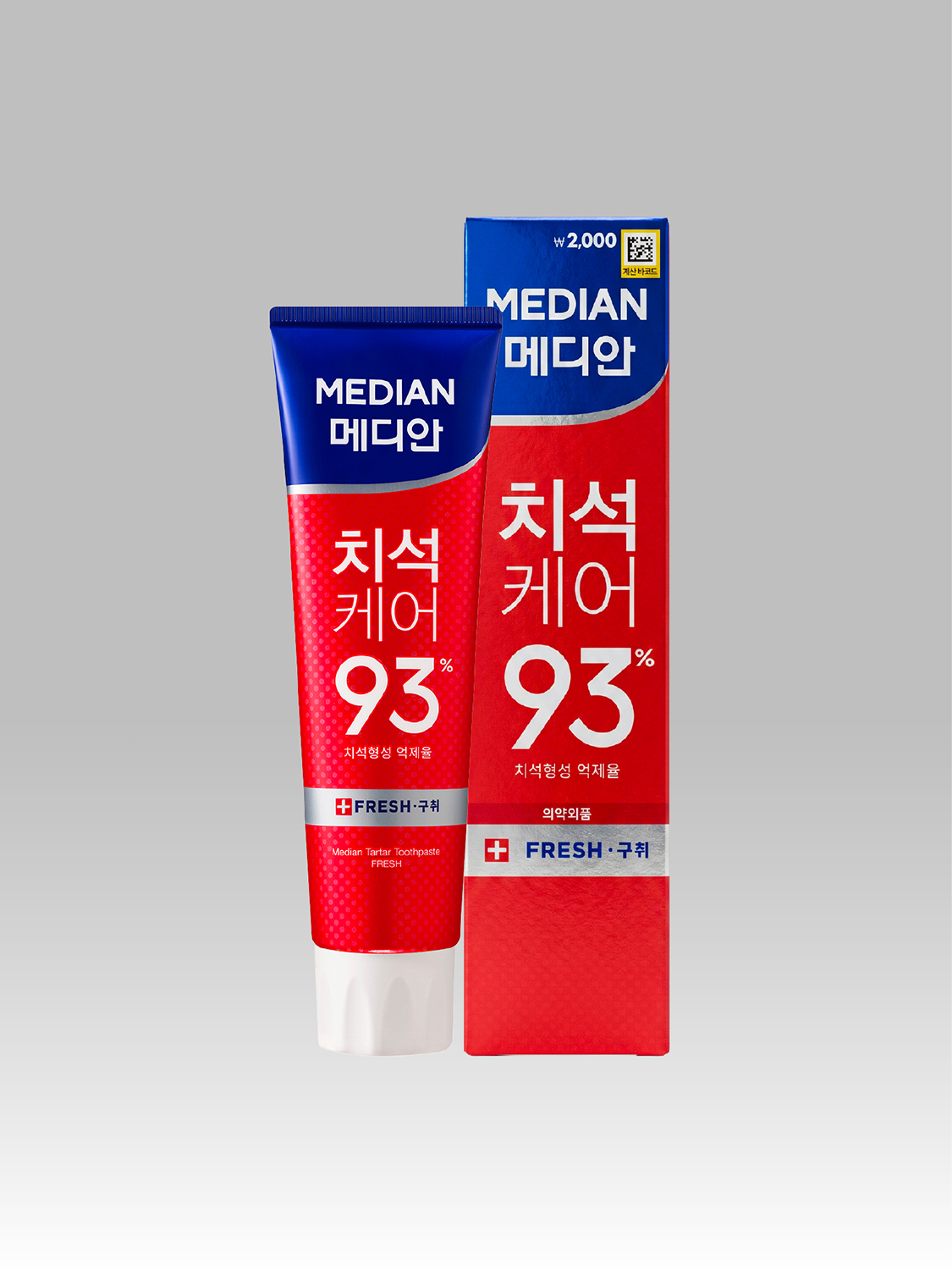 메디안 치석케어 구취 치약 120 g