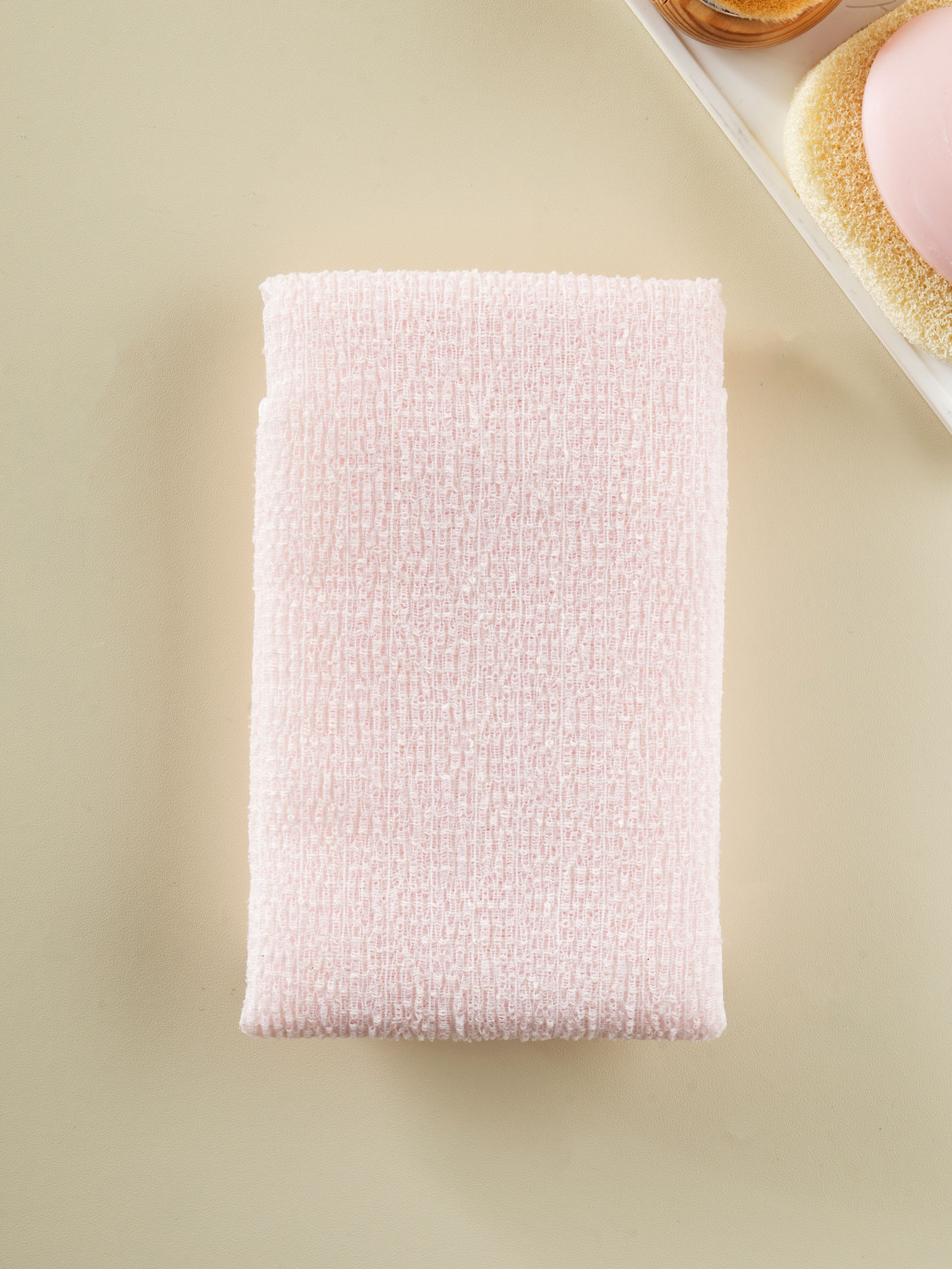 Pure cotton shower towel pink