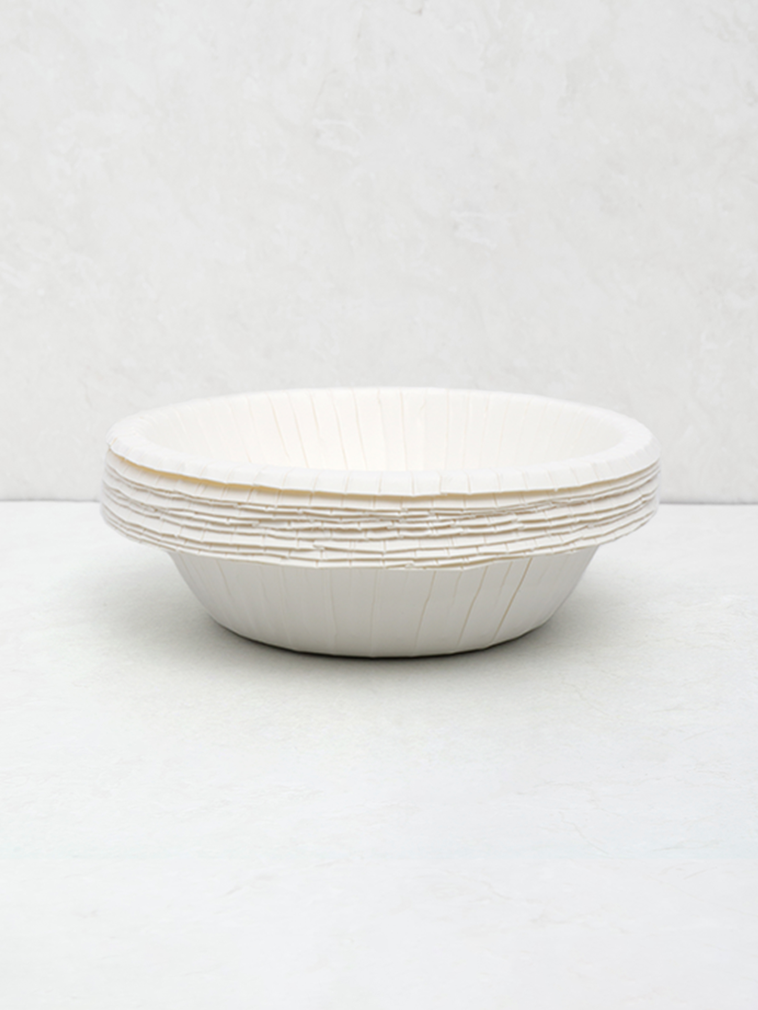 Disposable round paper bowl 13cm, 10 sheets