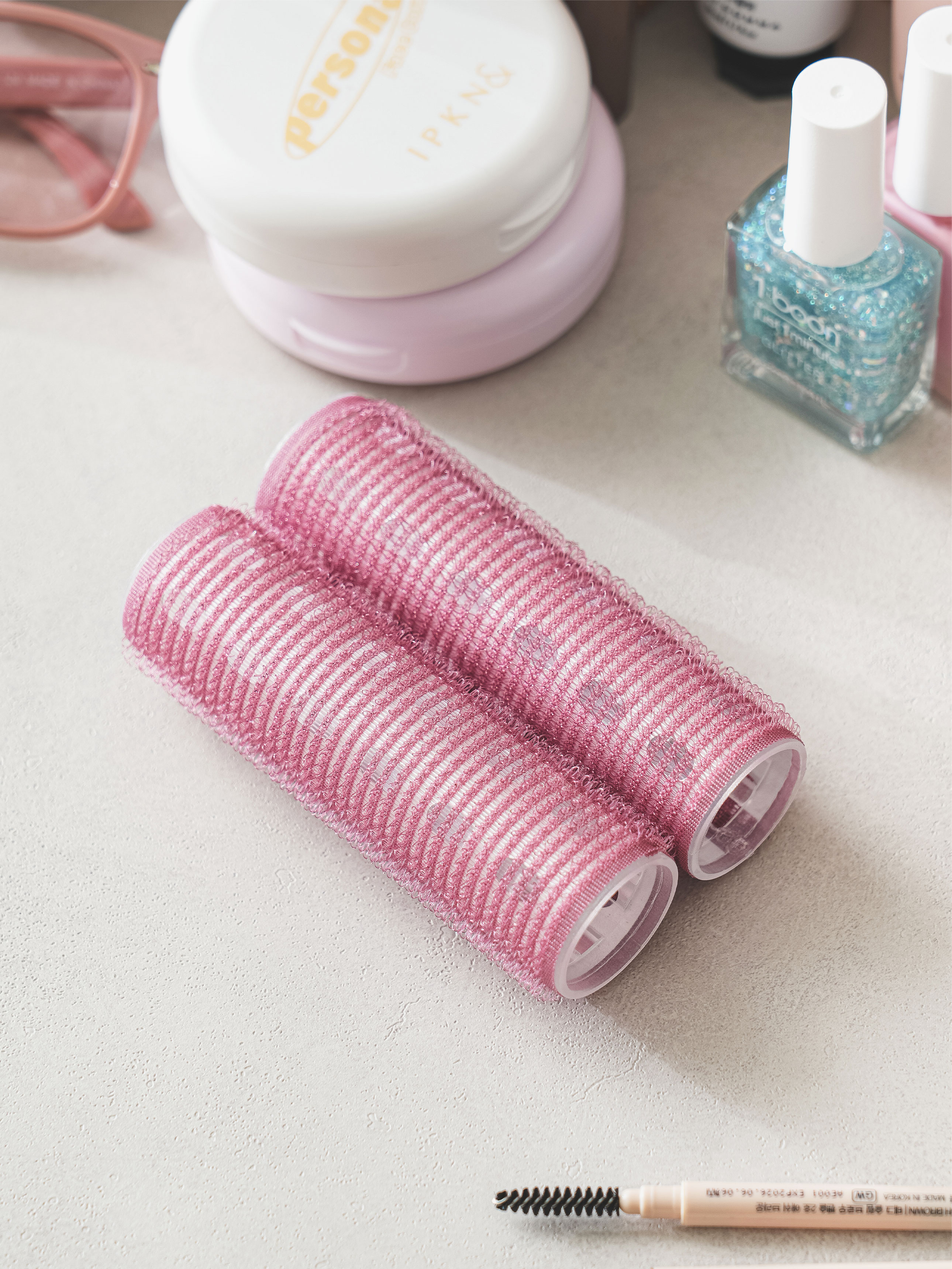 Long heat conduction hair roll 34 mm (2 packs)