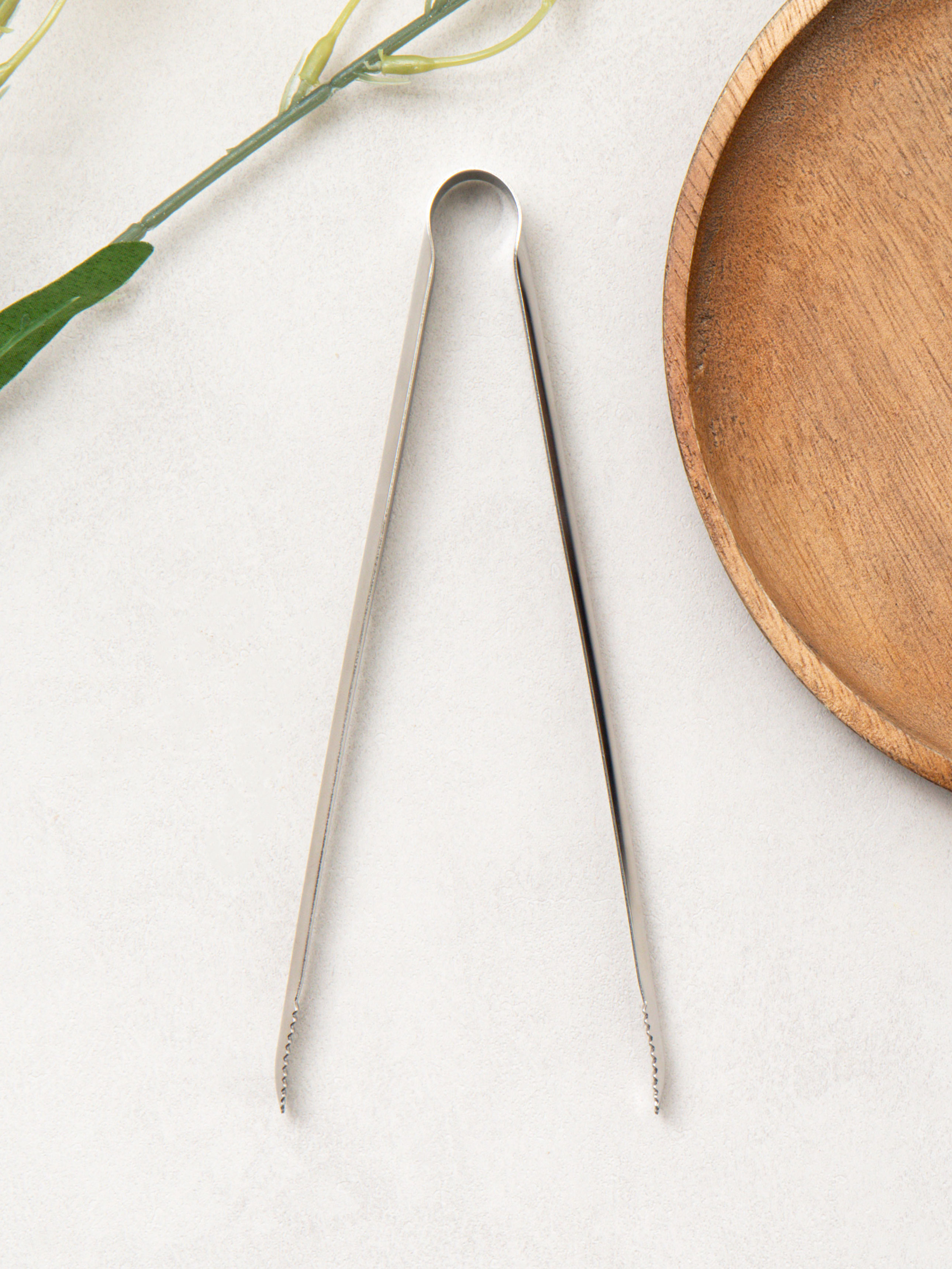 Stainless steel multipurpose tongs 19 cm