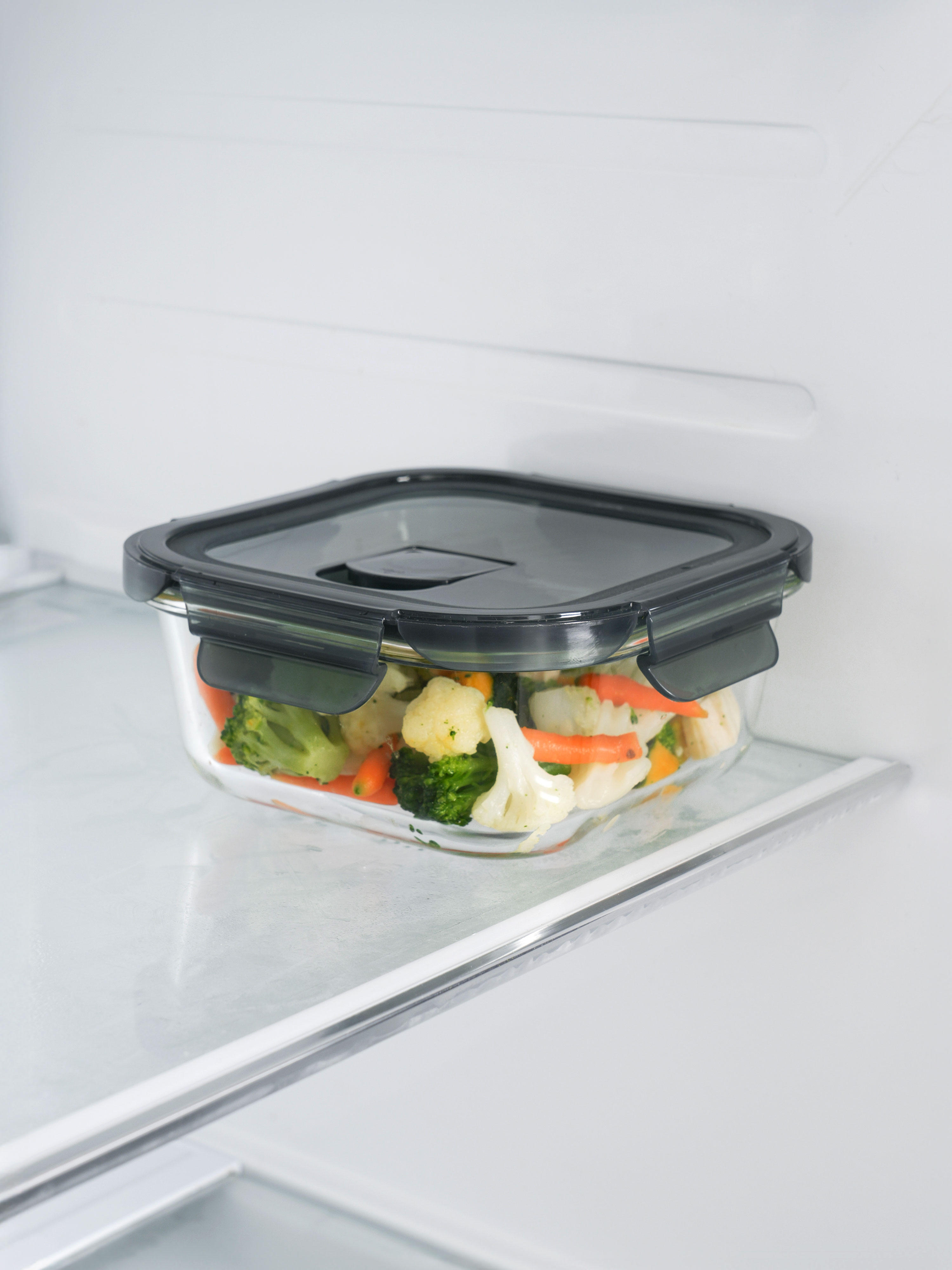 Green heat-resistant glass steam hole cupboard square 800 ml
