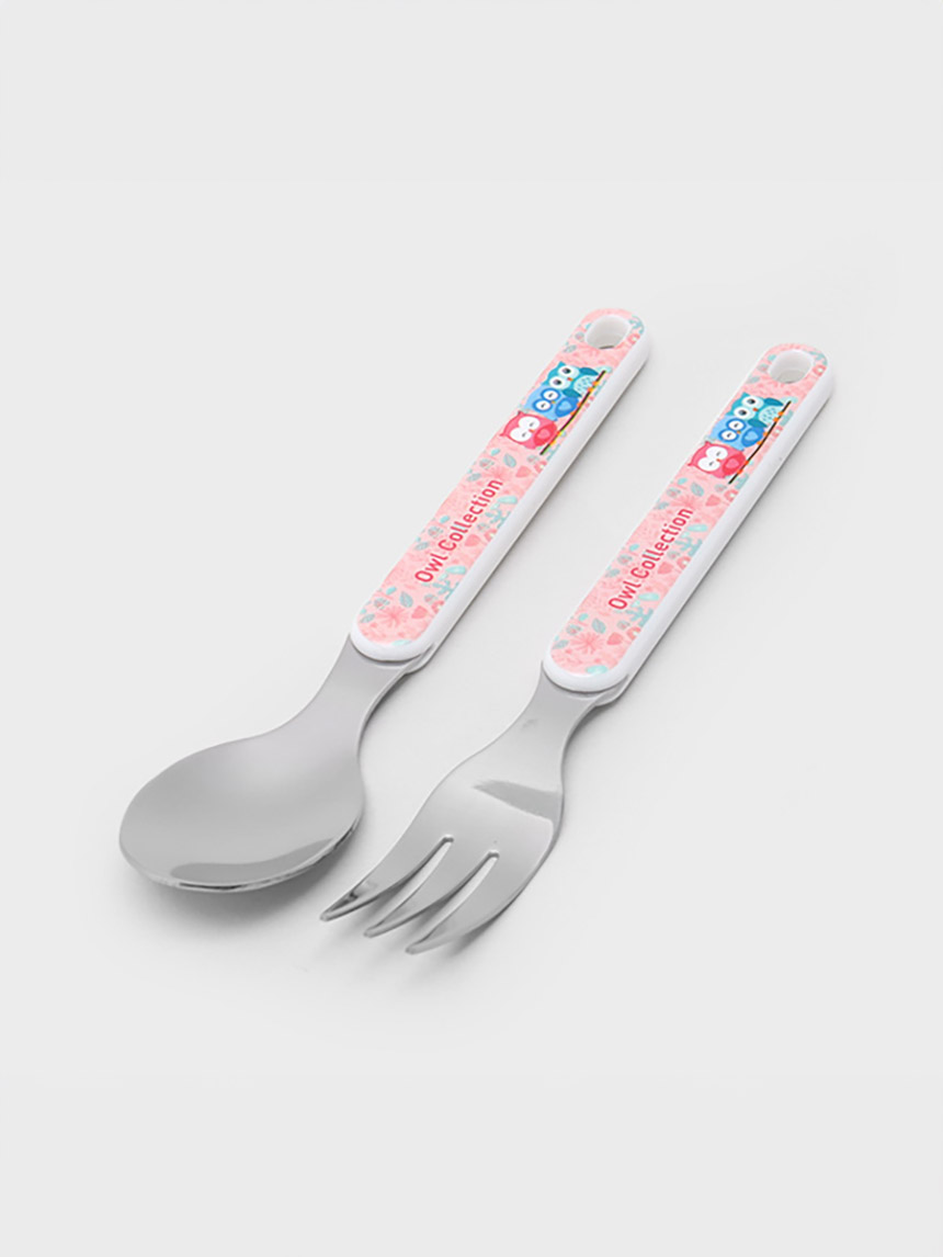 Character stainless spoon and fork