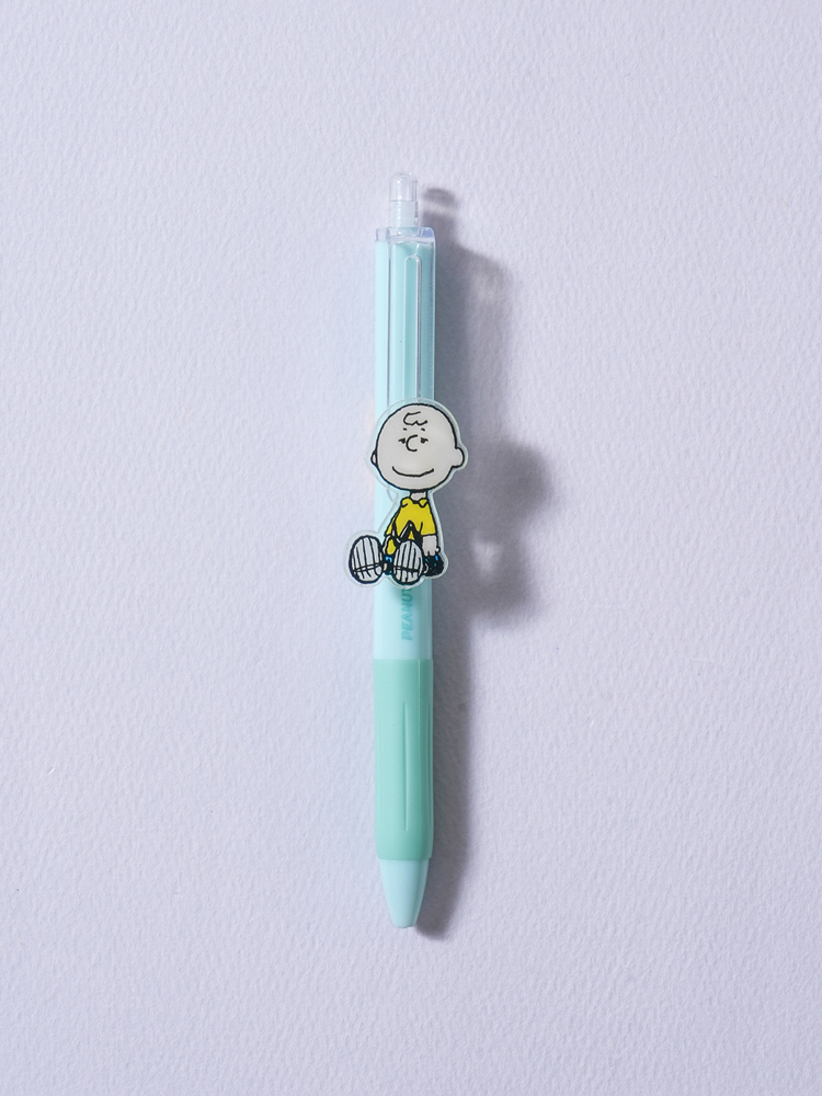Peanuts slide ballpoint pen 0.5 mm black Charlie Brown