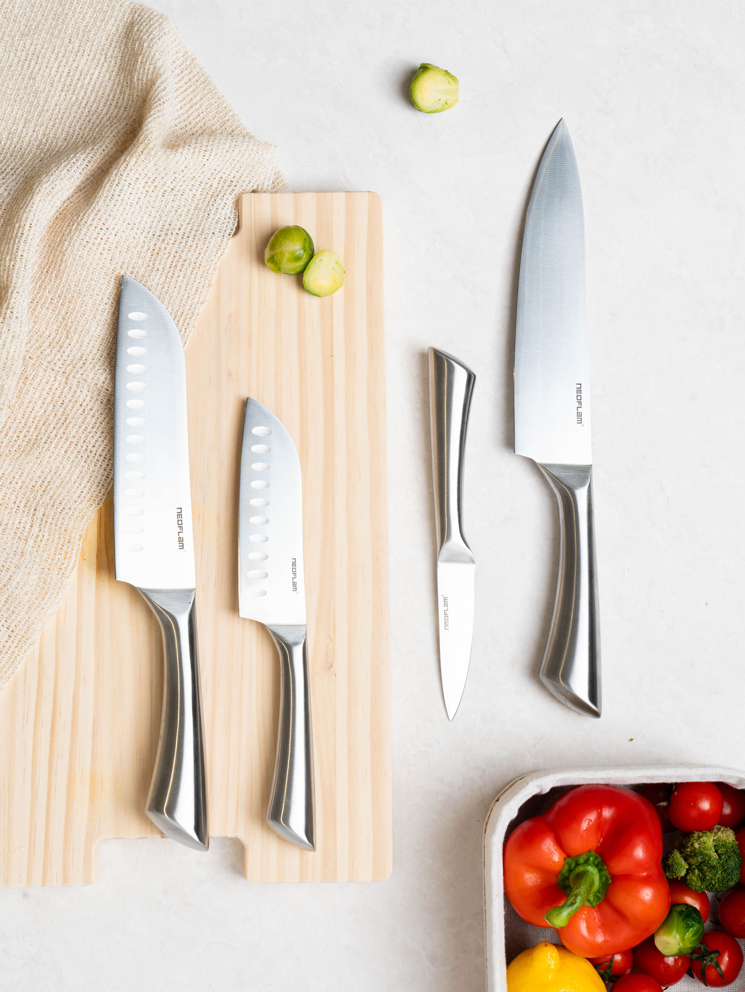 Neoflam all stainless steel sandoku