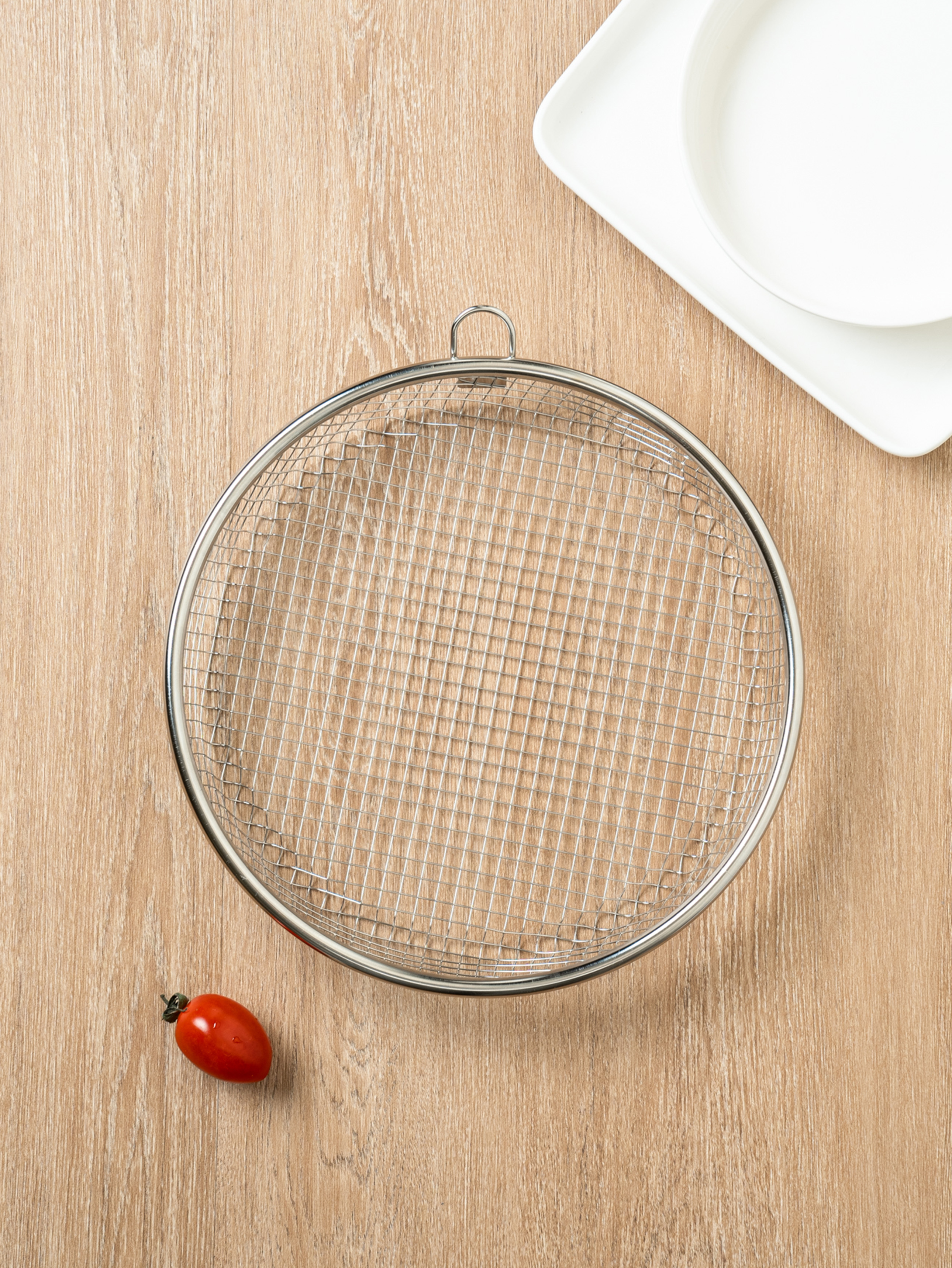 Low type stainless steel tray 22 cm