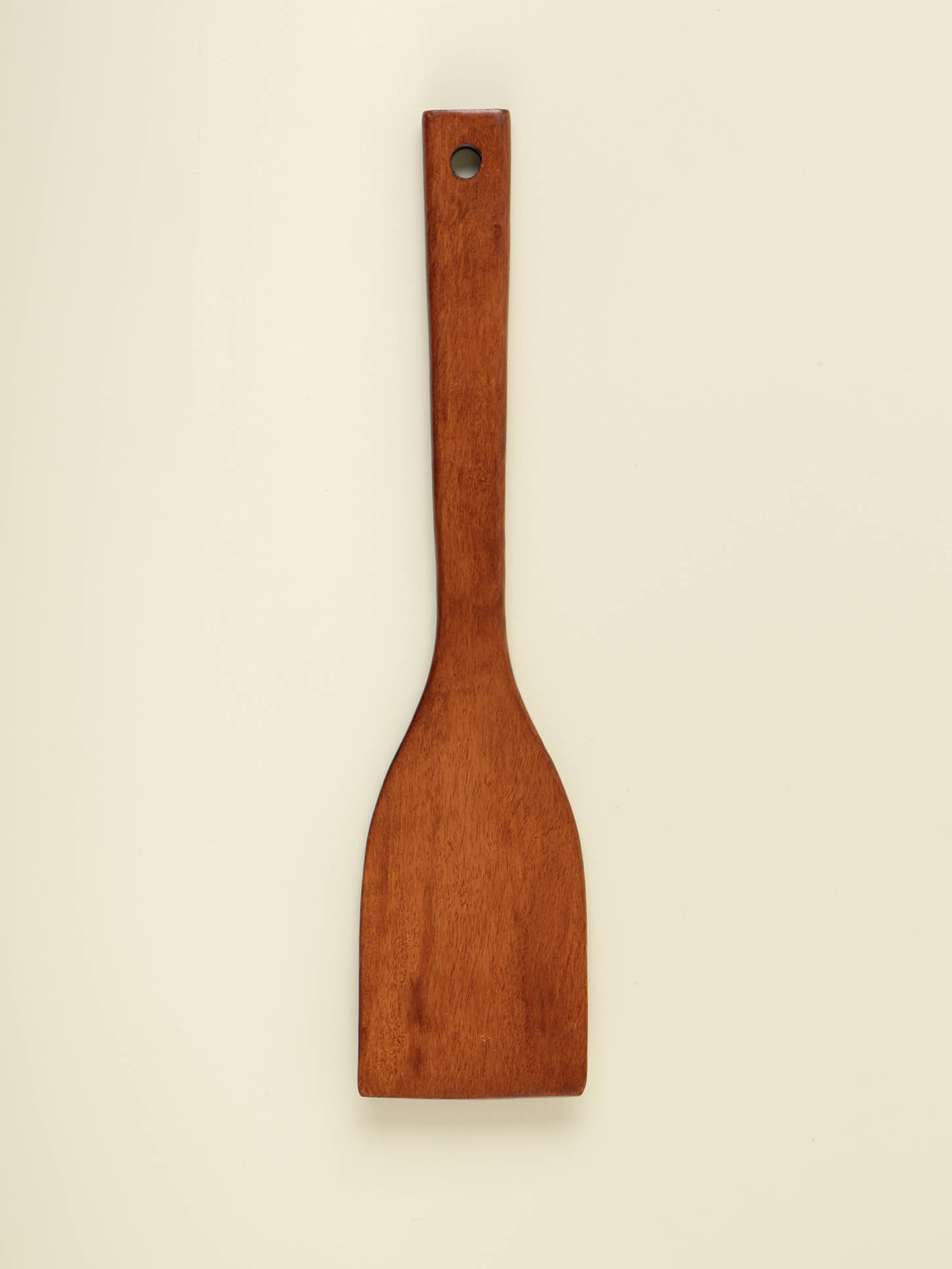 Natural lacquered wooden square flipper