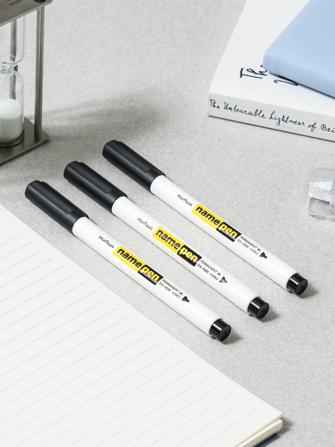 Culture name pen 0.8 mm black 3pcs