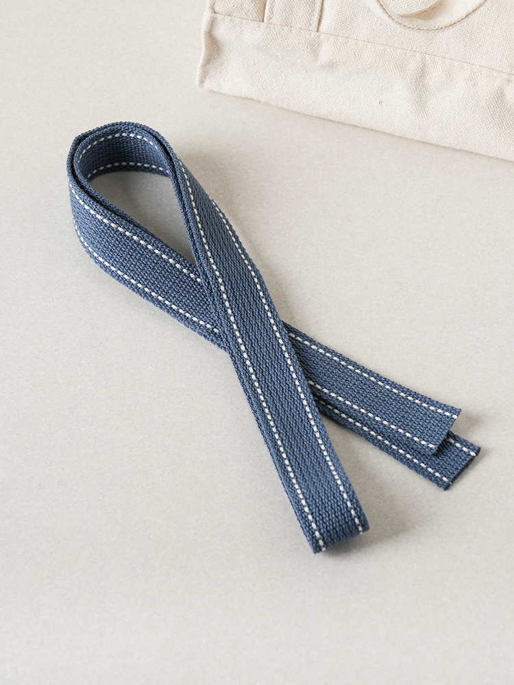 Japanese-made stitched bag strap 2.5 cm