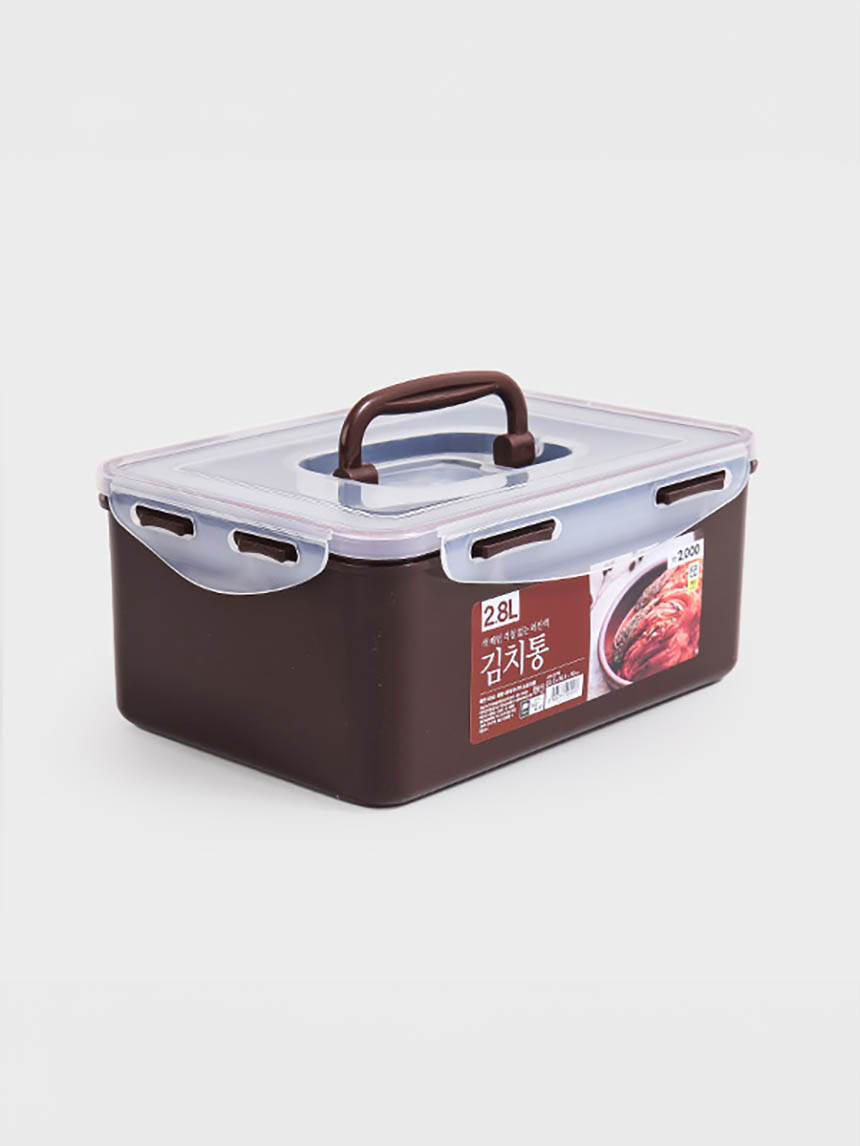 Natural Rectangular Kimchi Container 2.8L