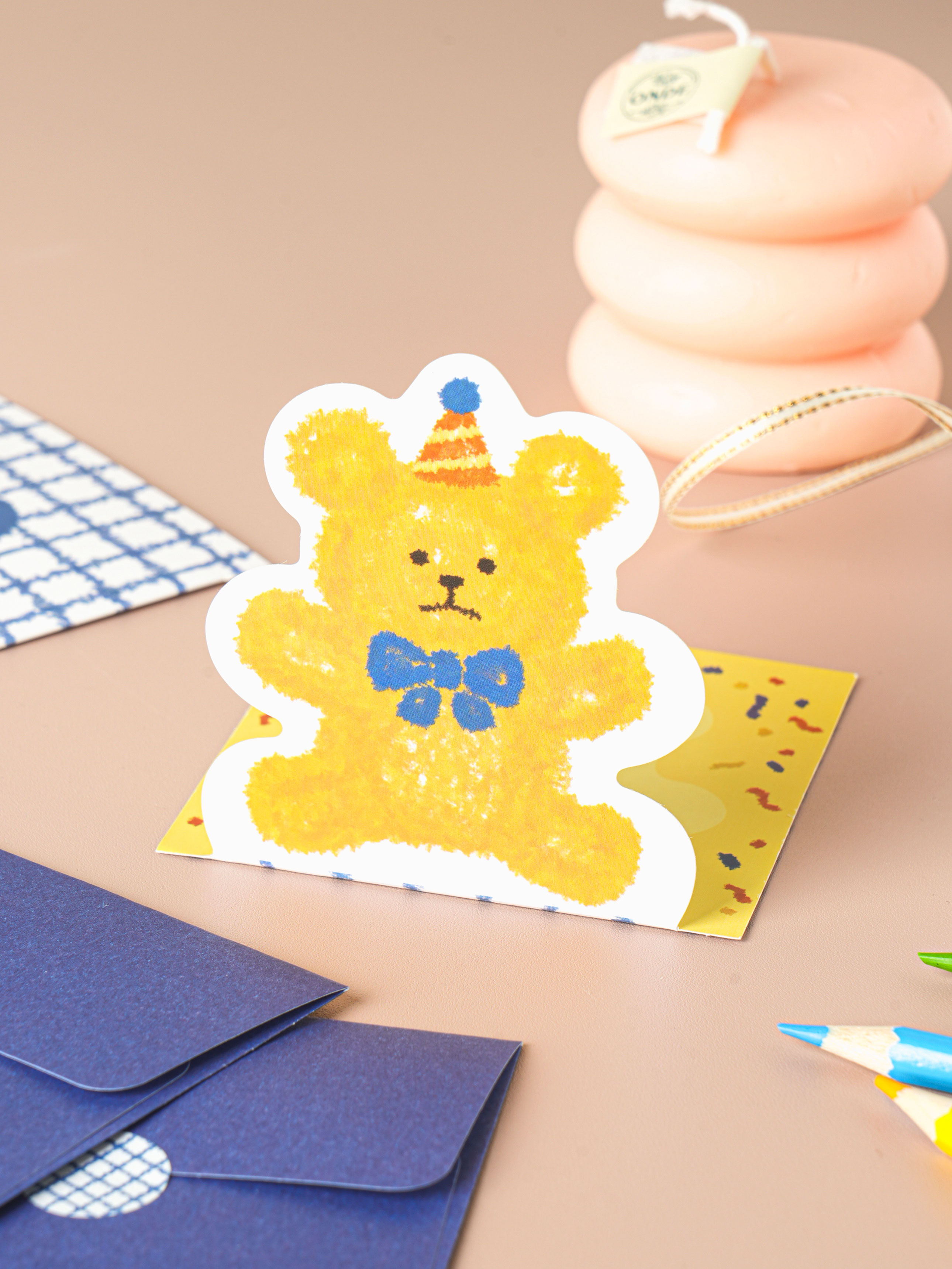 Standing card set (2 pieces) Bear