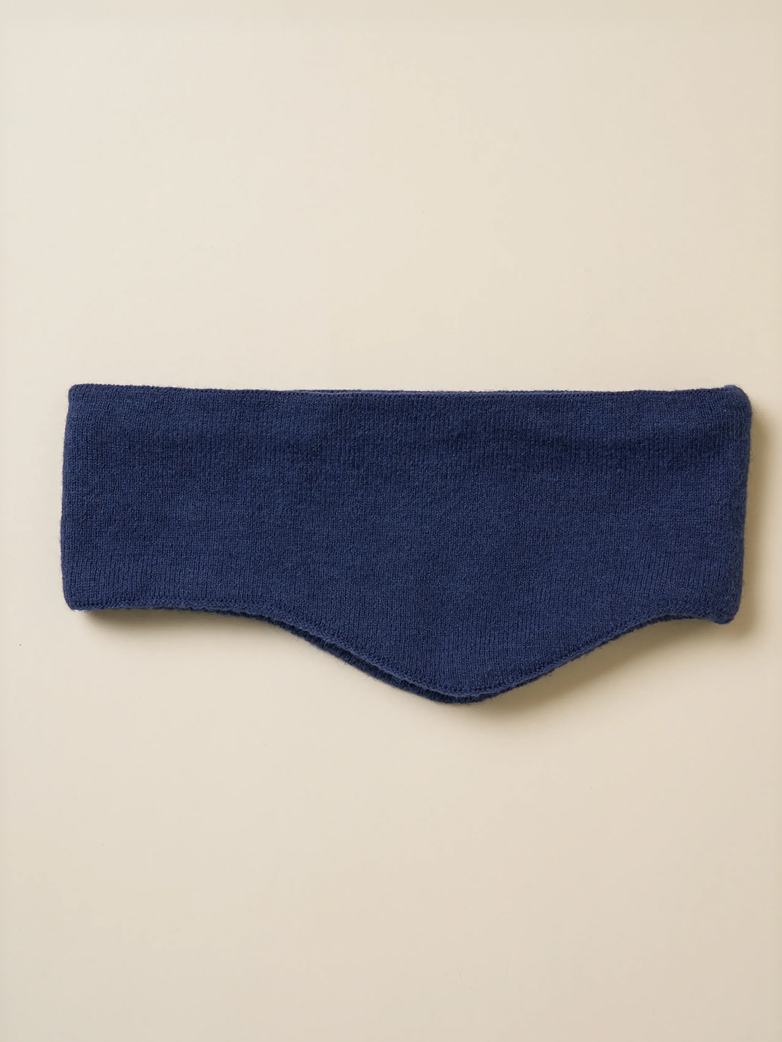 Fur-lined hairband navy