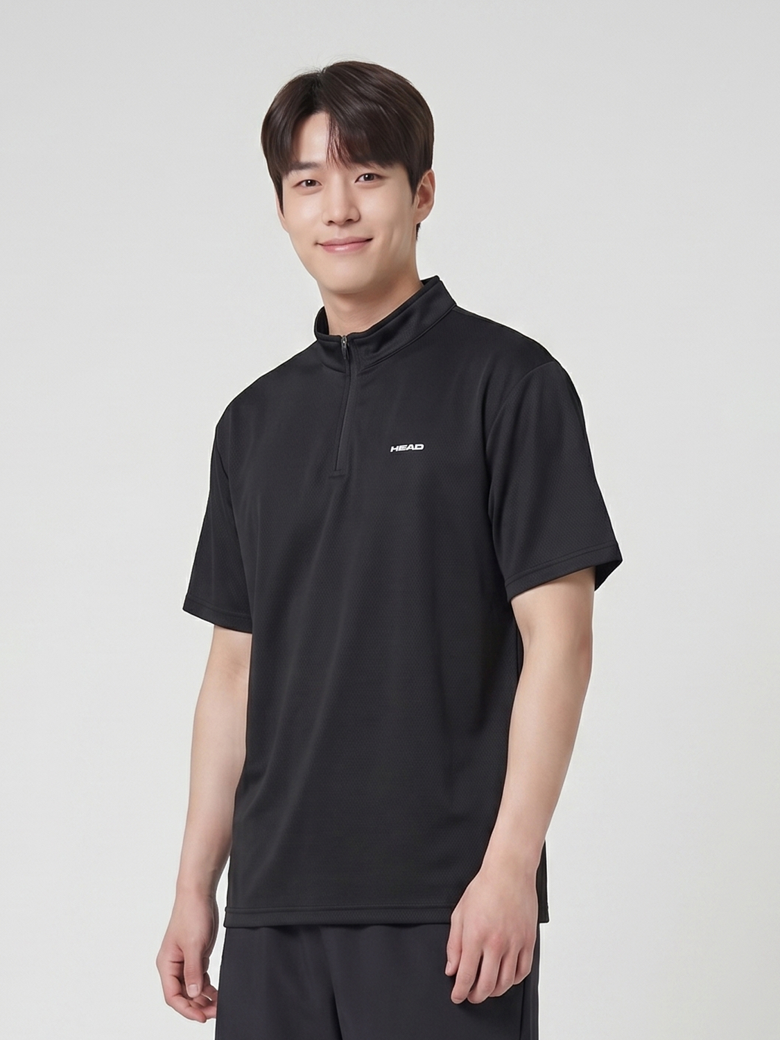 [Men] HEAD Sports Half Zip Up Tee L