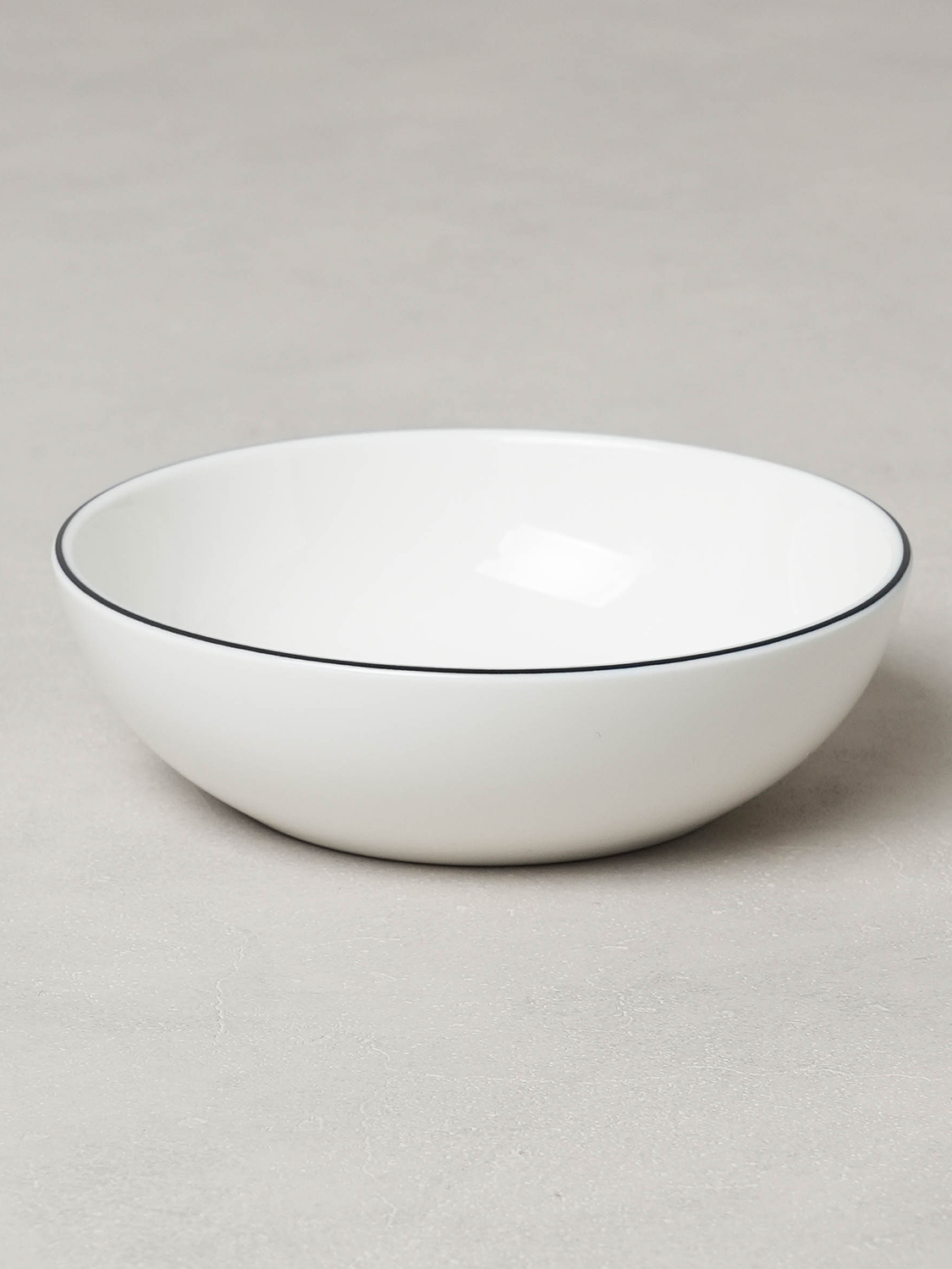블랙 테두리 라인 찬기 11 cm