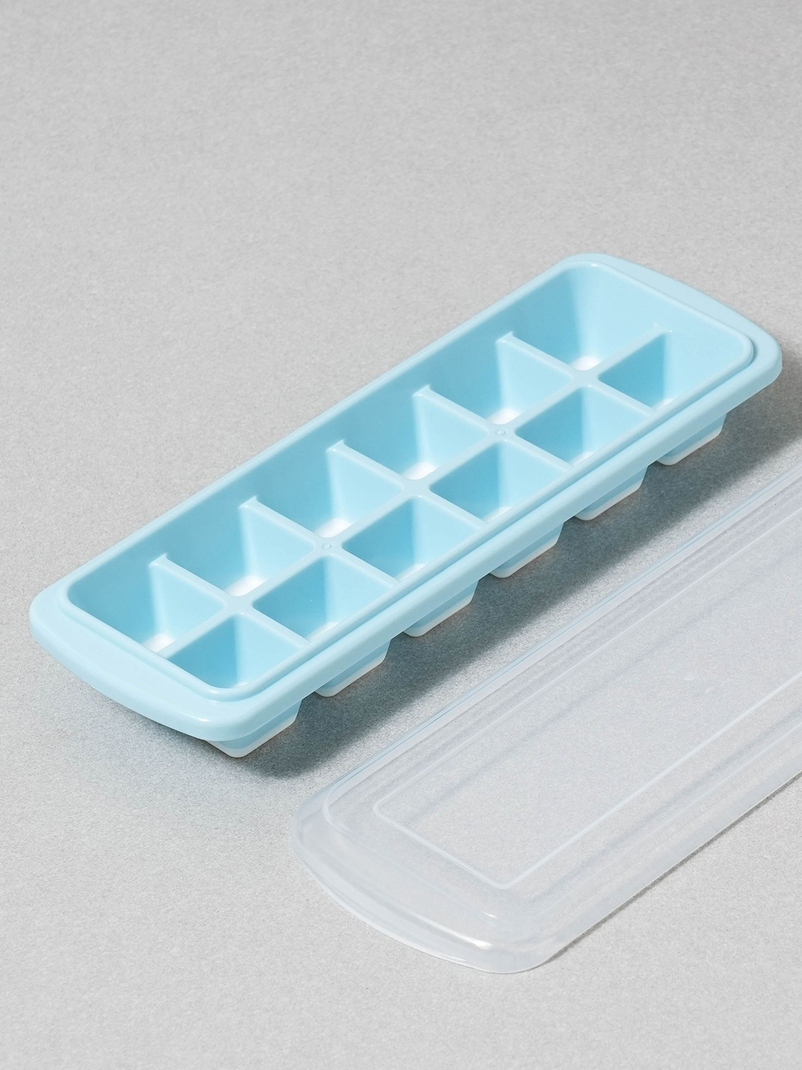 One-touch ice tray 12-hole blue
