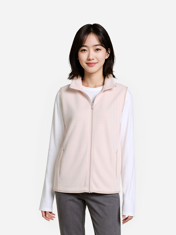[Common]Vest Fleece S Ivory