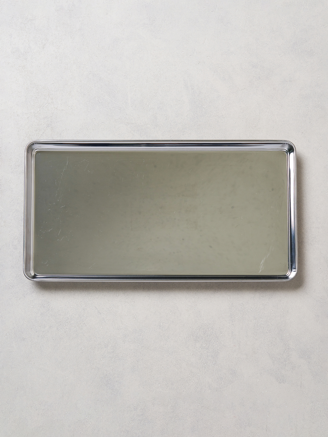Japanese-made stainless steel square long tray 28.5