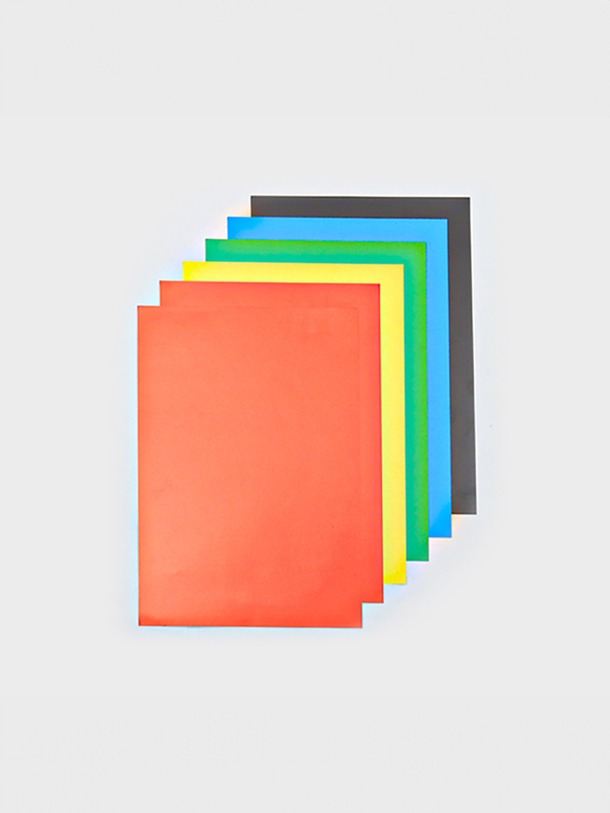 6 sheets of 5-color cardstock