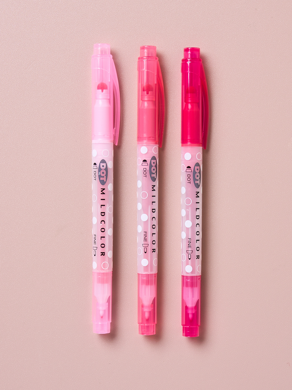 Dakku Dot Highlighter Pink 3pcs