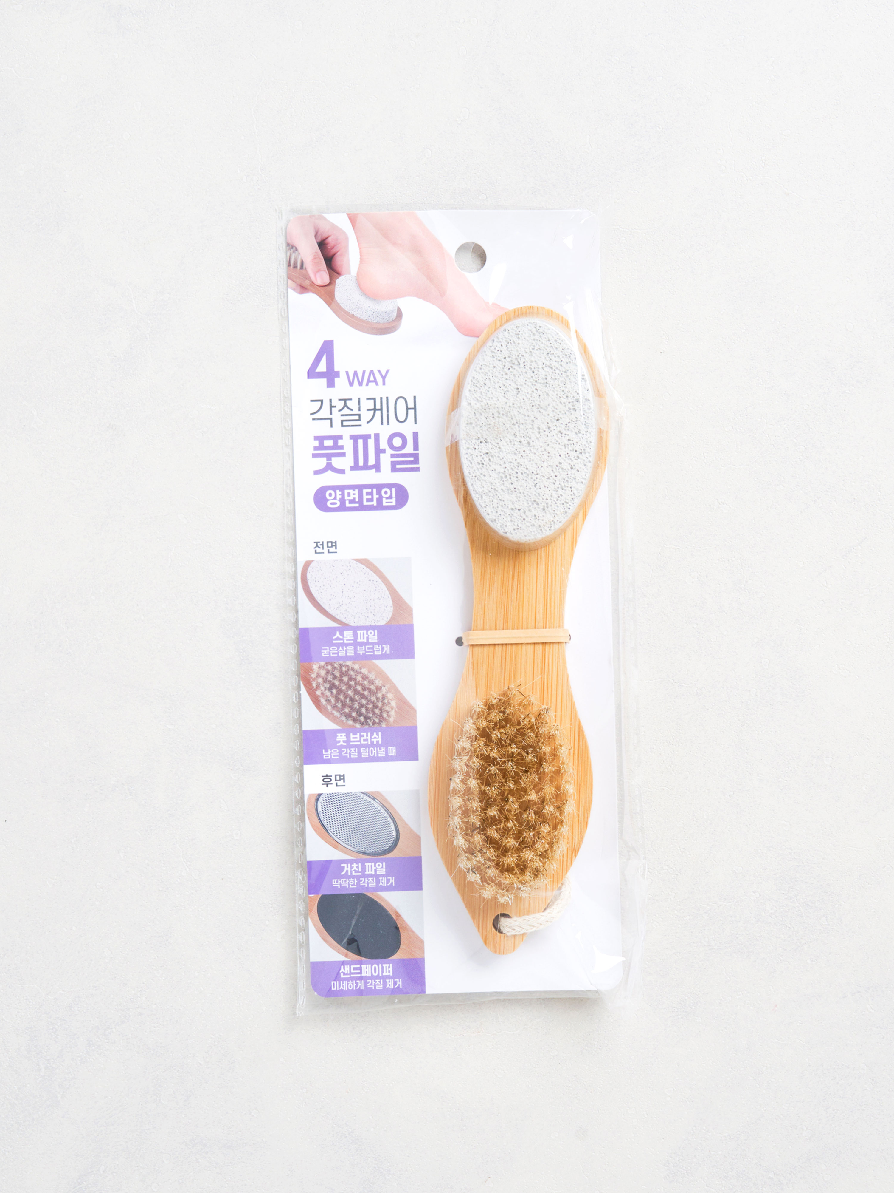 Wood Handle 4 Step Exfoliating Foot File