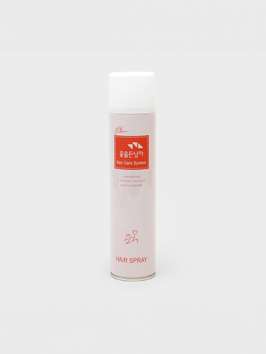 Man with Flowers Hairspray