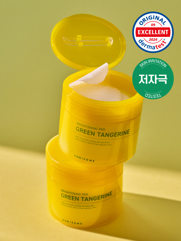 Somisome Green Tangerine Whitening Toning Pads 50 pieces