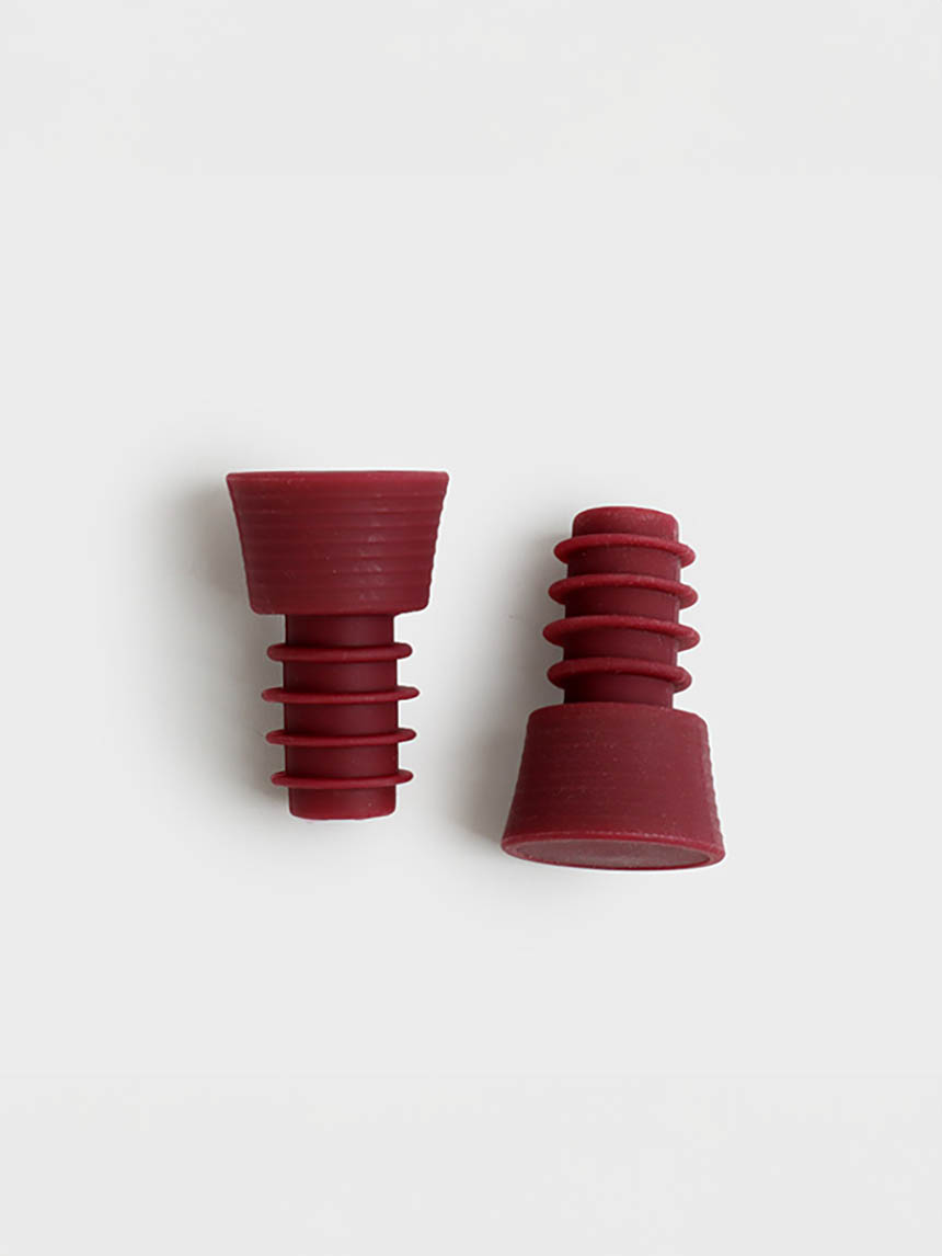 2 silicone wine stoppers