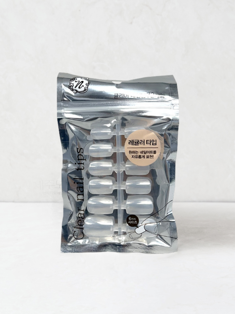 Transparent nail tips (12P/6SET)