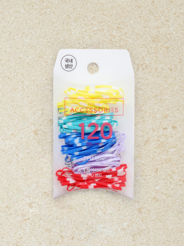 Dotted pastel TPU bands 120 pieces
