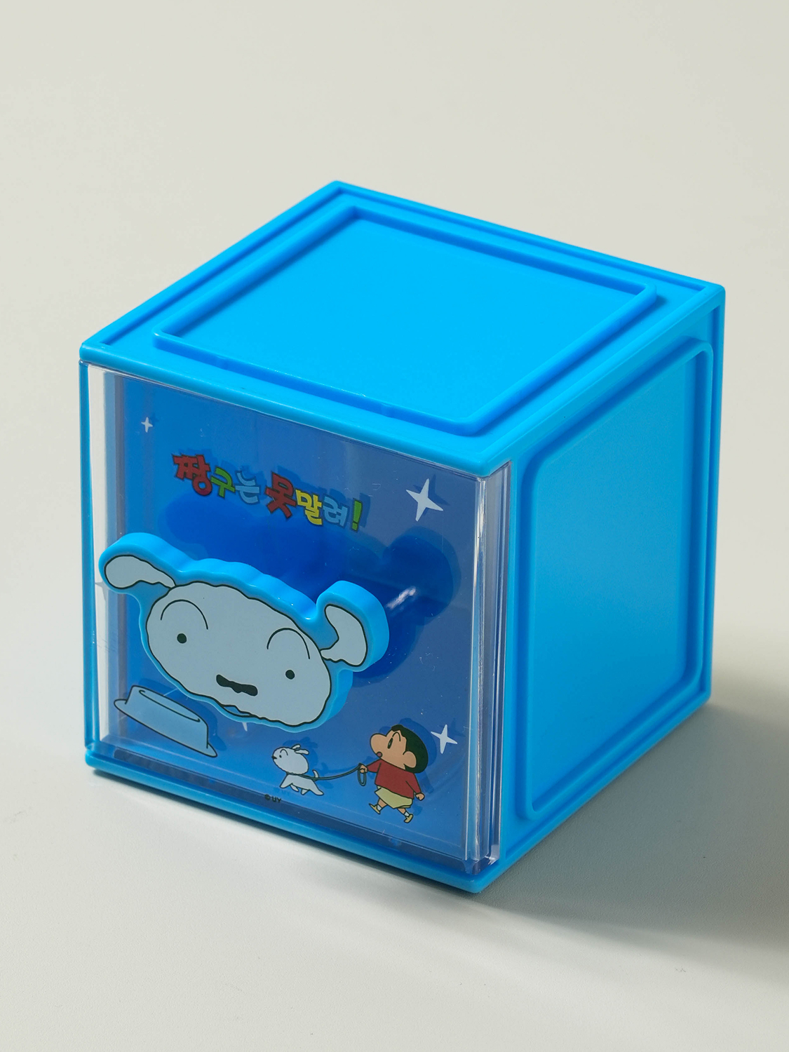 Crayon Shin-chan large handle cube box white