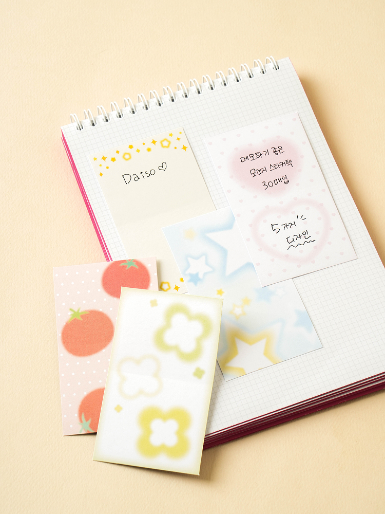 Blur imitation paper sticker pack 30 small packs