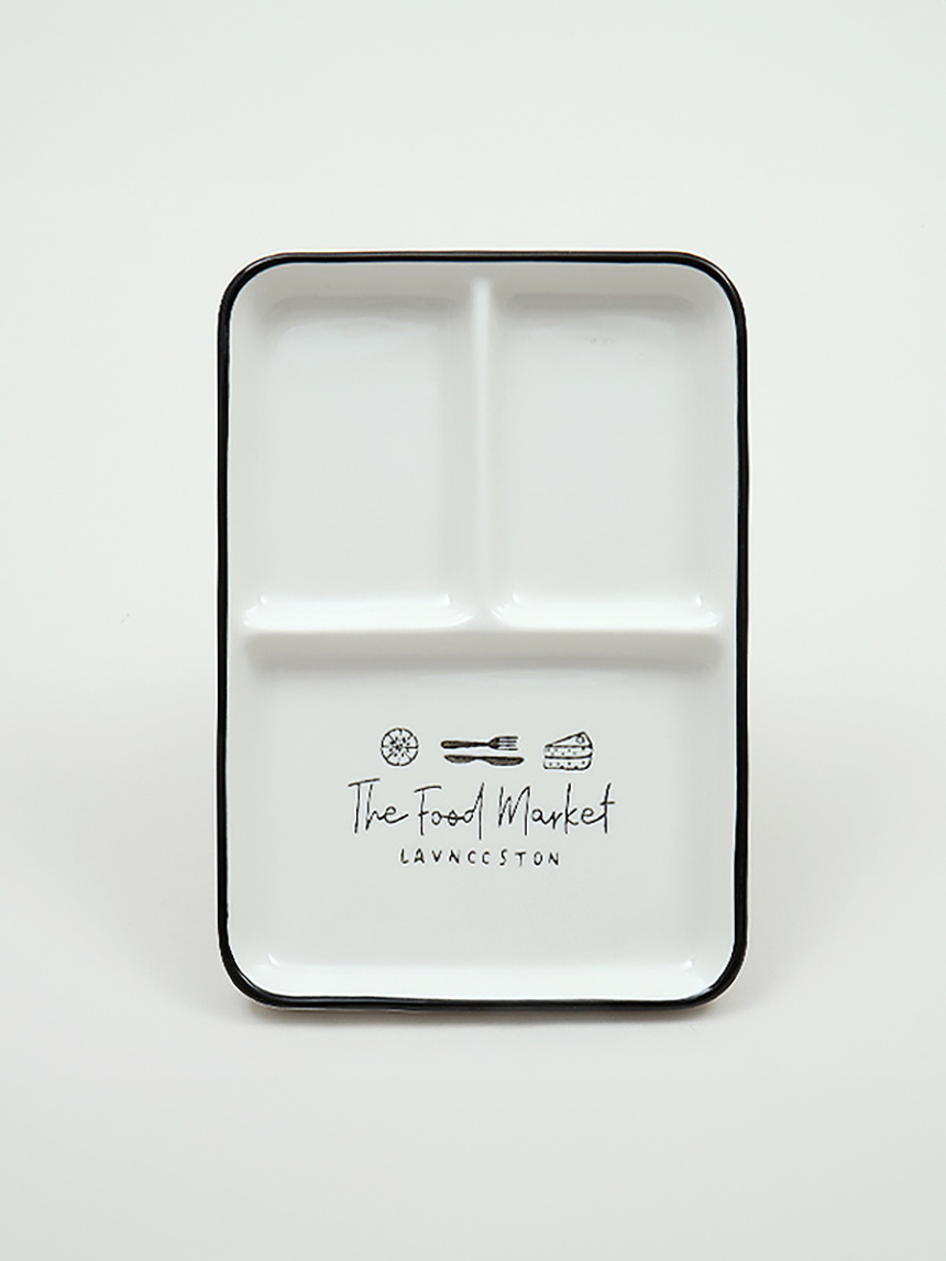Vice 3 compartment sharing square plate