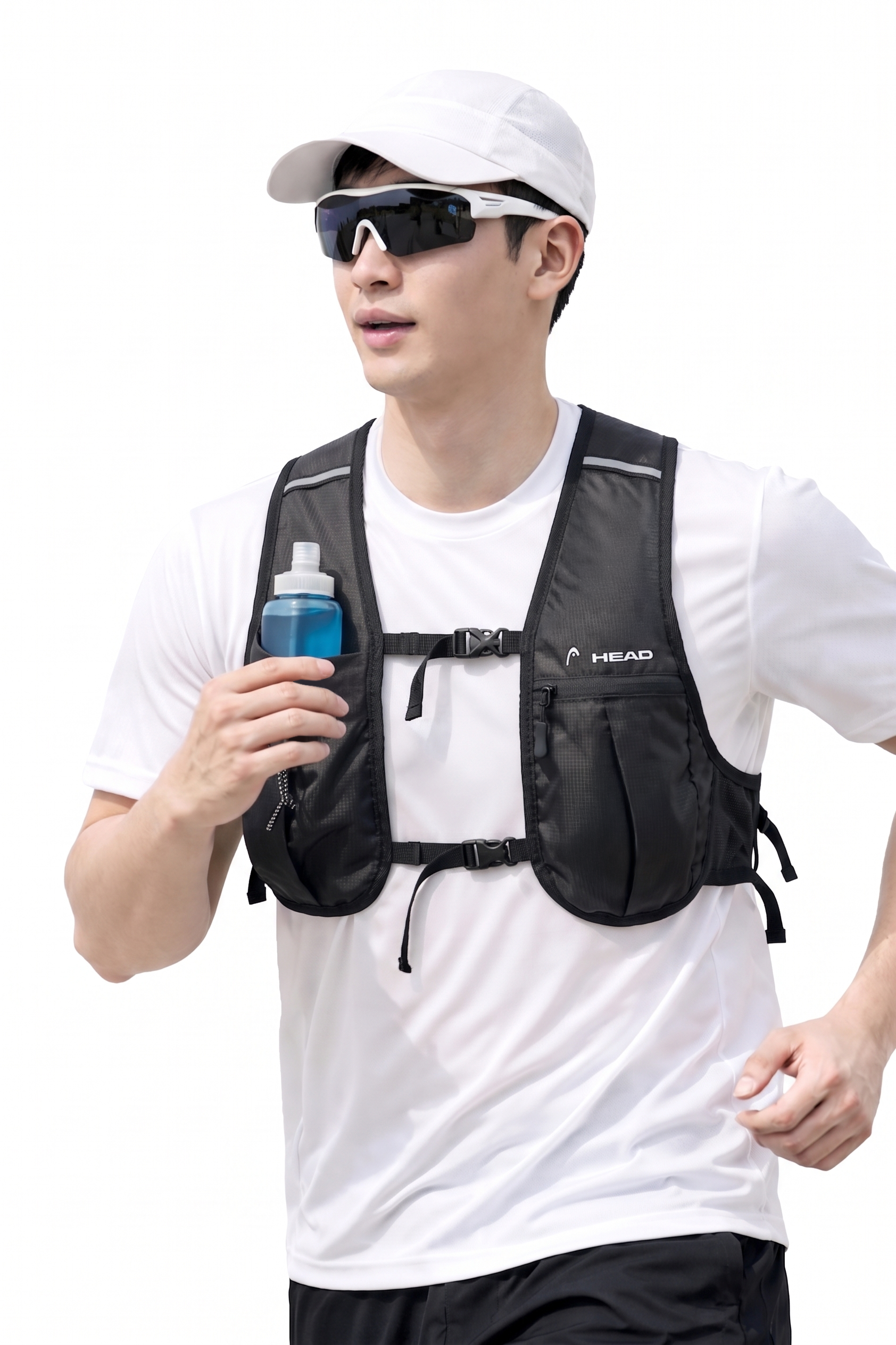 HEAD 스포츠 러닝 조끼 블랙