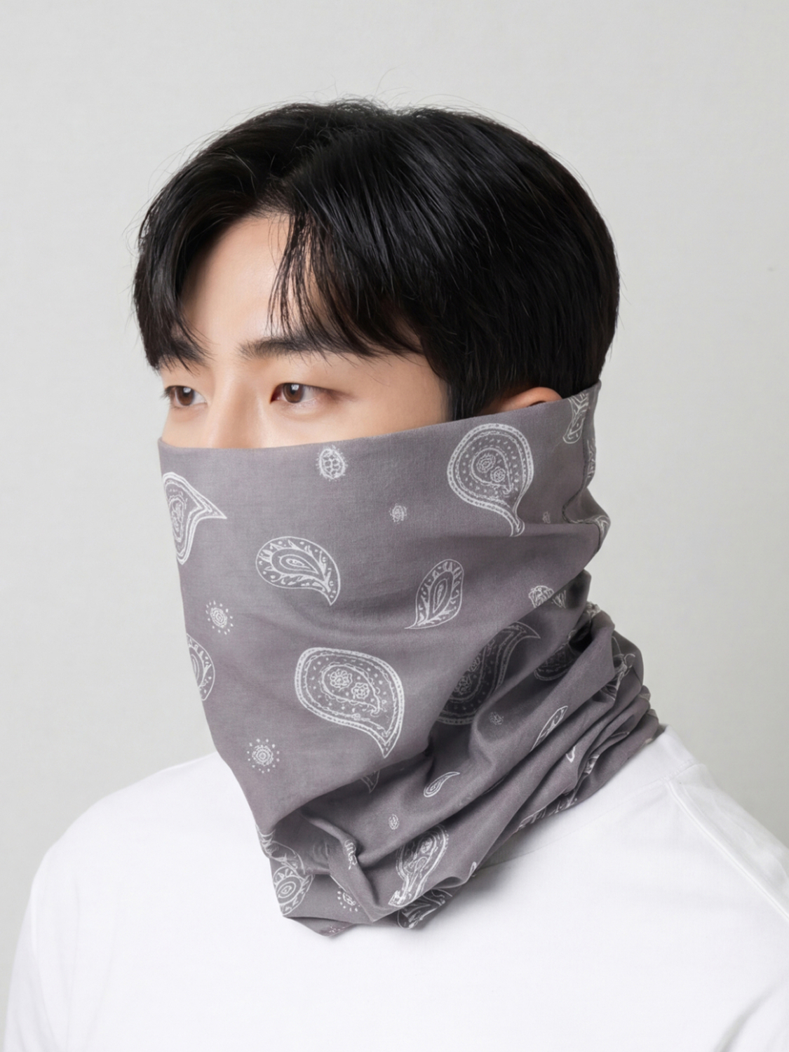 하절기용 스포츠 머플러 그레이