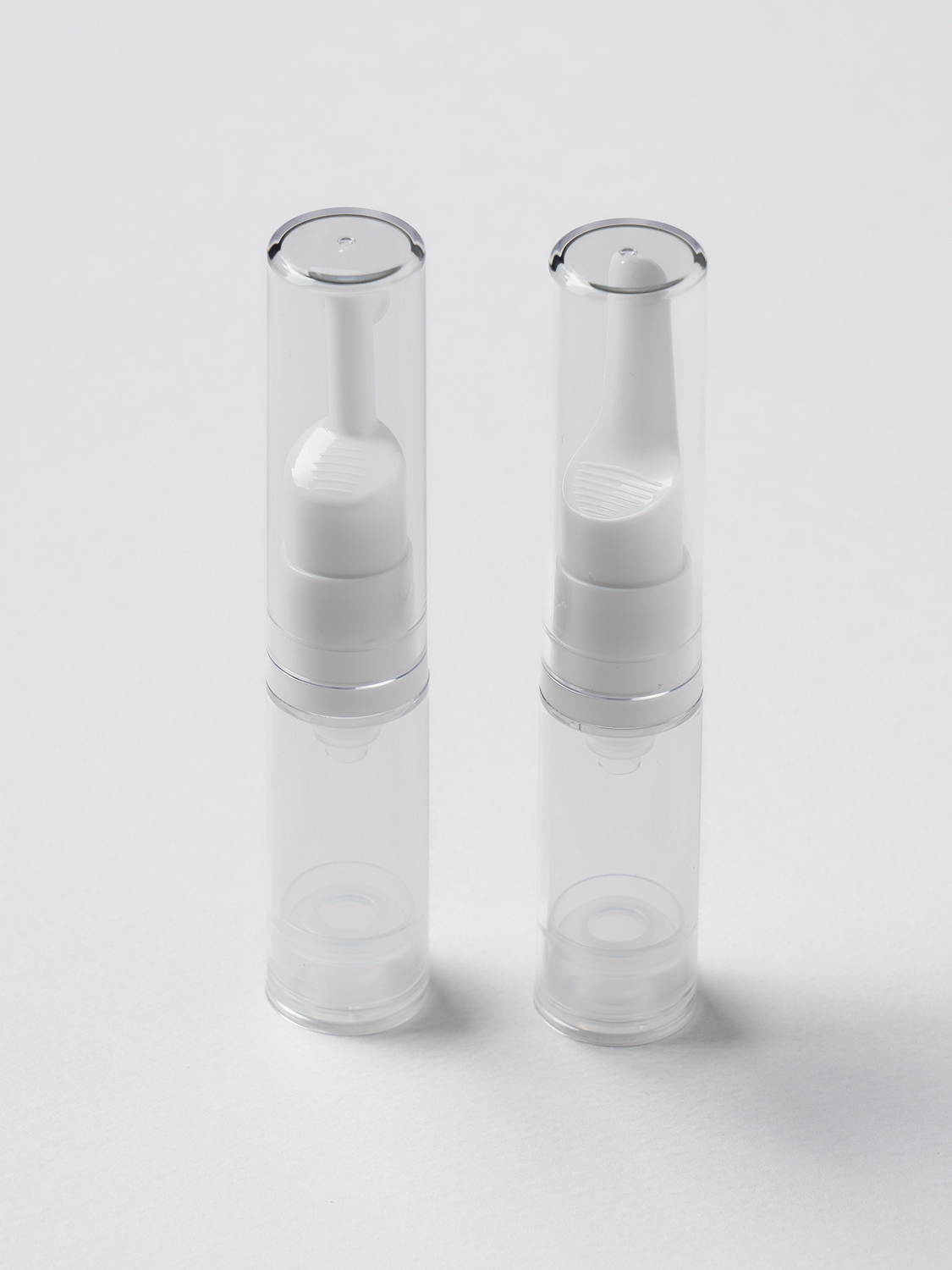 Flat vacuum pump container 5 ml, 2 packs