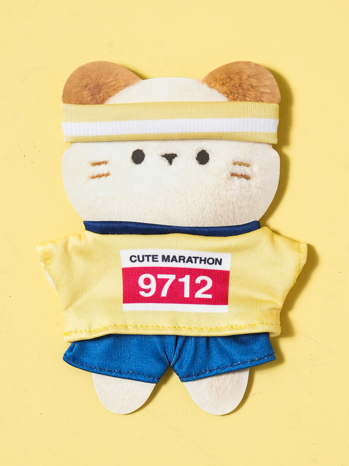 인형 DIY 옷 마라톤 유니폼 세트 옐로우