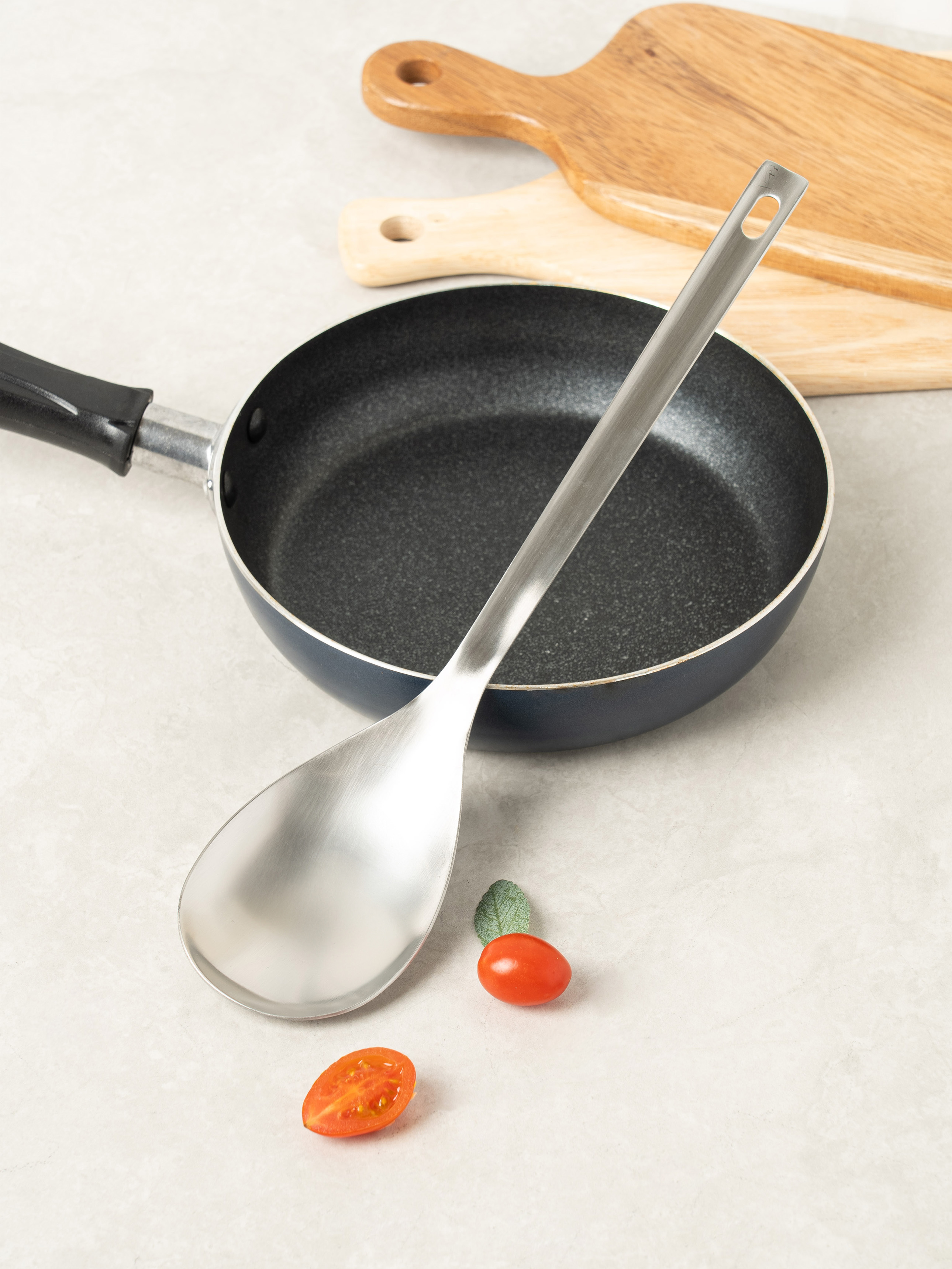 All stainless steel cooking spoon 29 cm