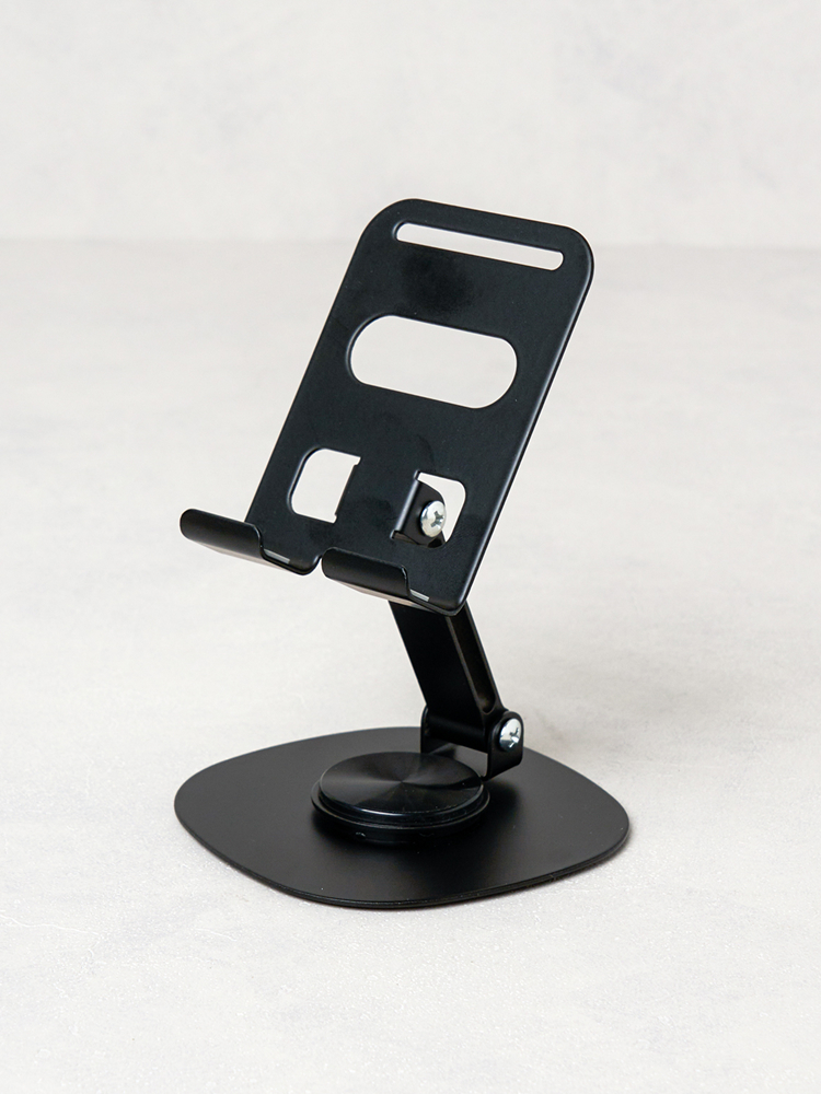 Steel 360 degree rotating cell phone holder