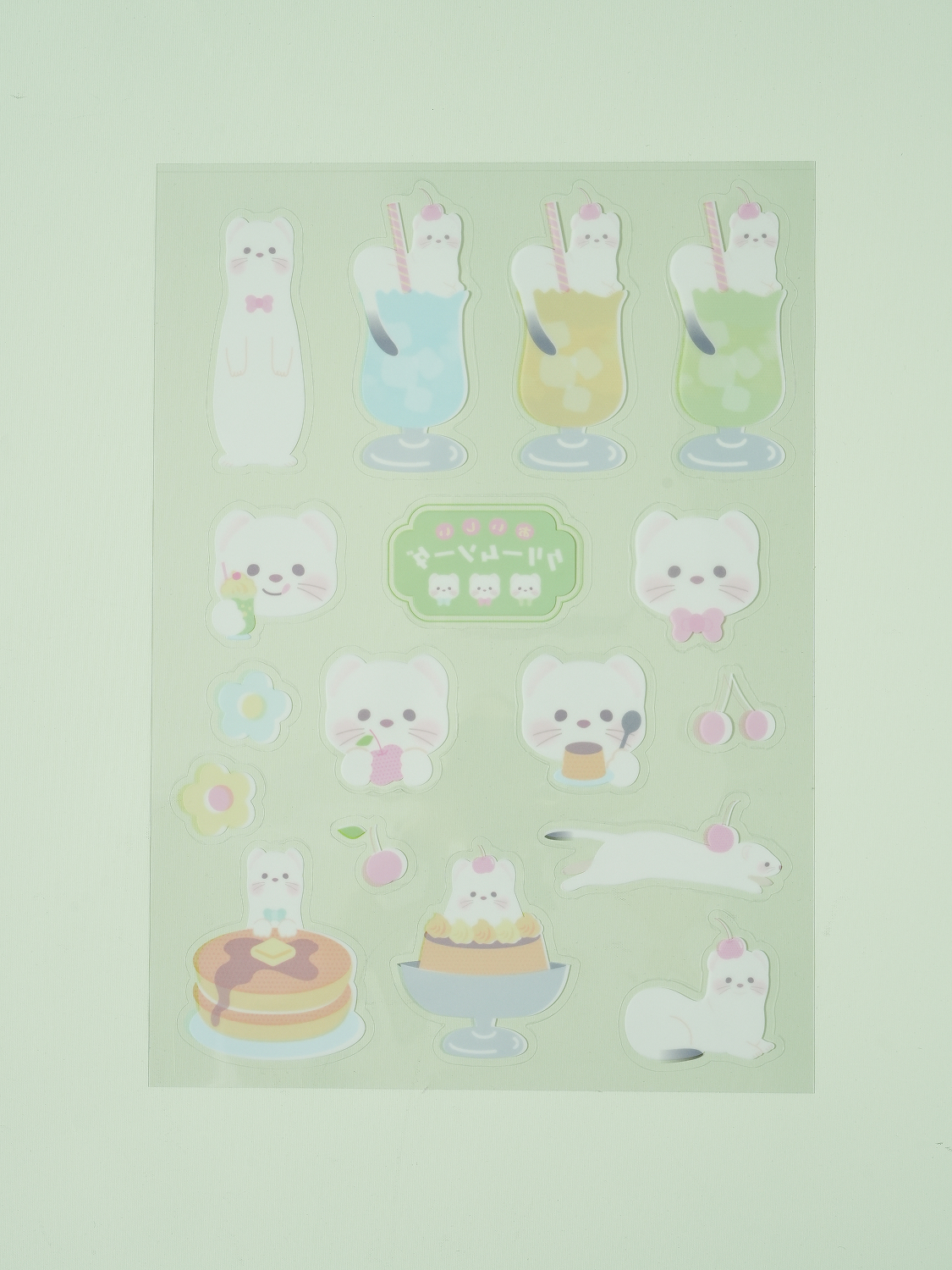 Big sticker for cream soda transparent umbrella decoration