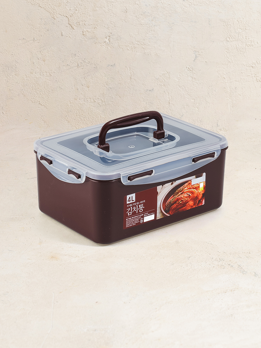 Natural Rectangular Kimchi Container 4L