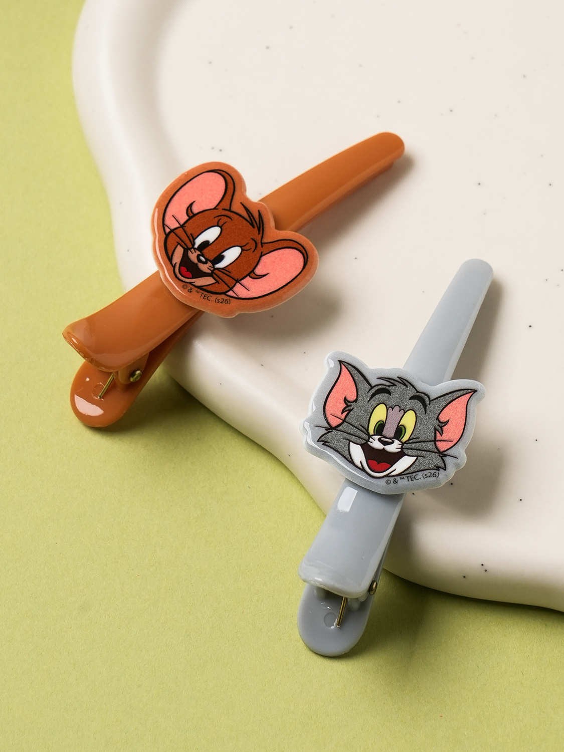 Tom and Jerry mini hair pins (2 packs)