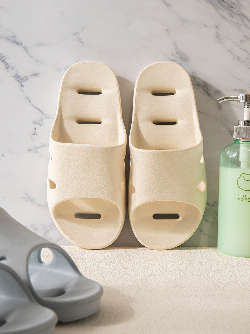 EVA soft bathroom shoes ivory