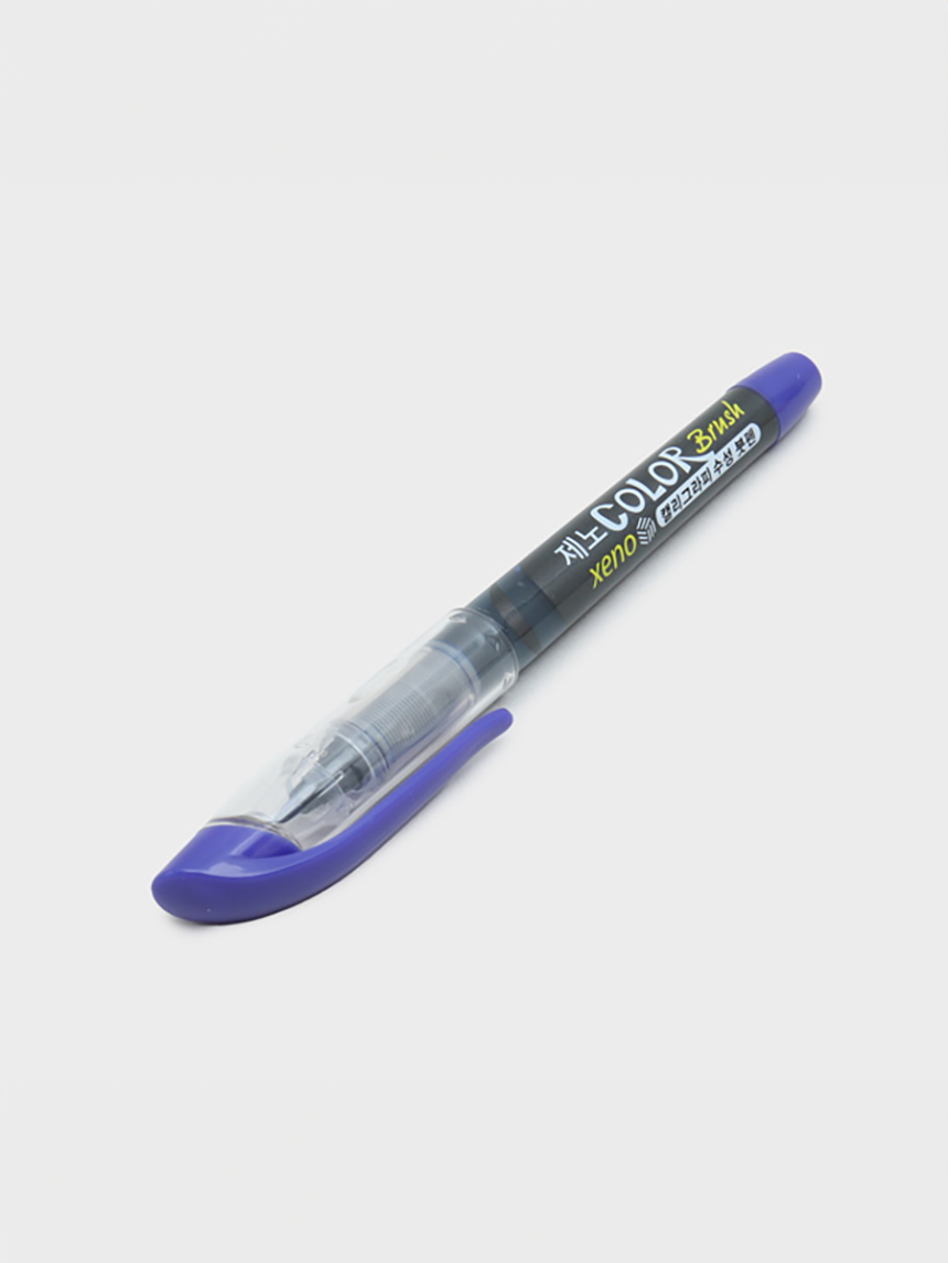 color brush pen blue