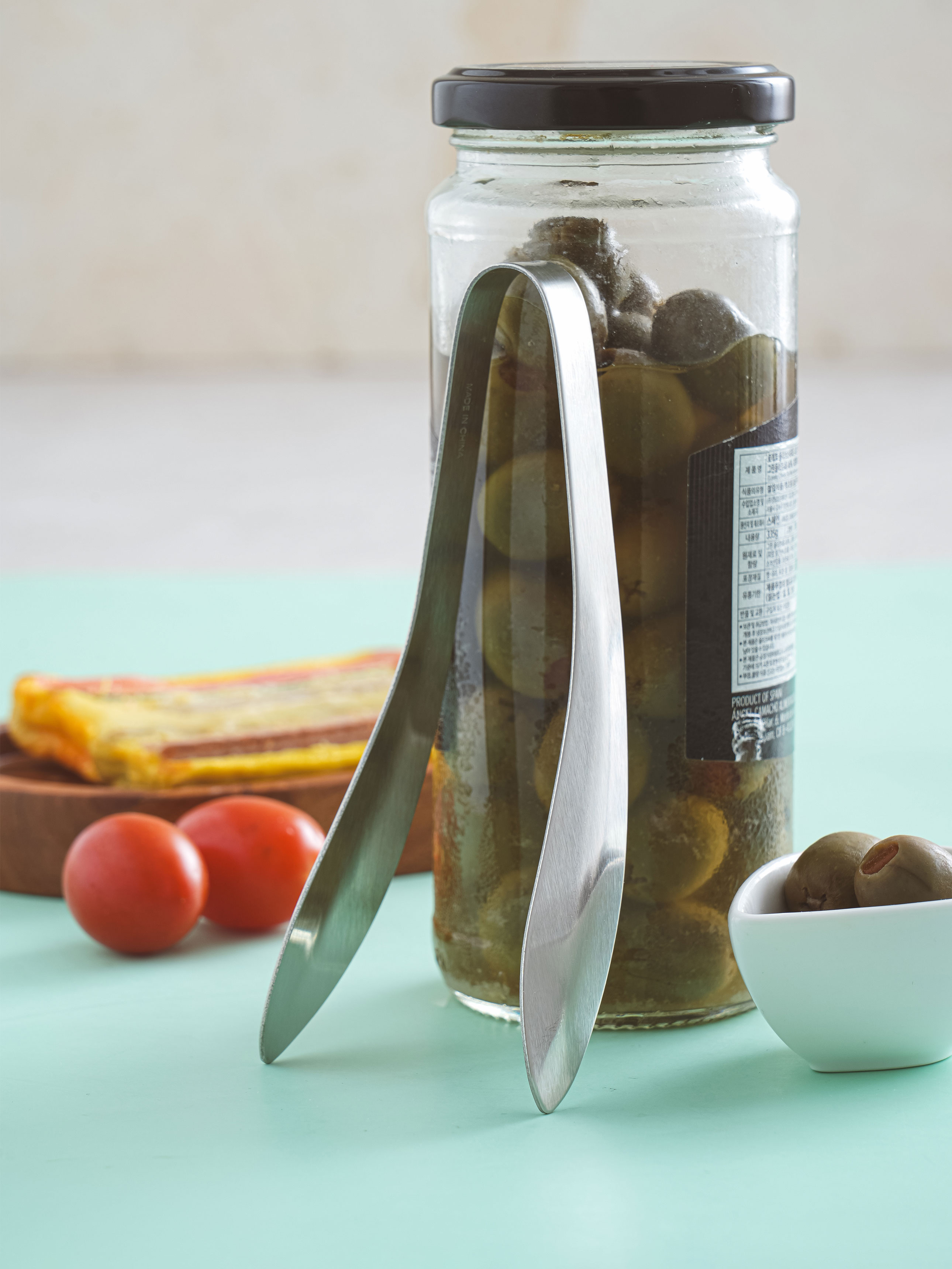 Curved mini tongs 13 cm