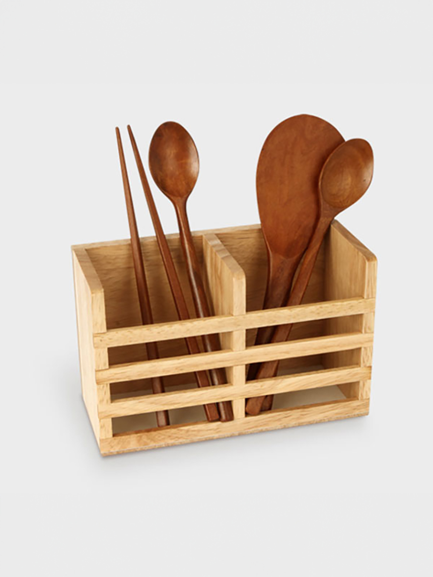 Rubber tree 2-compartment multipurpose stand